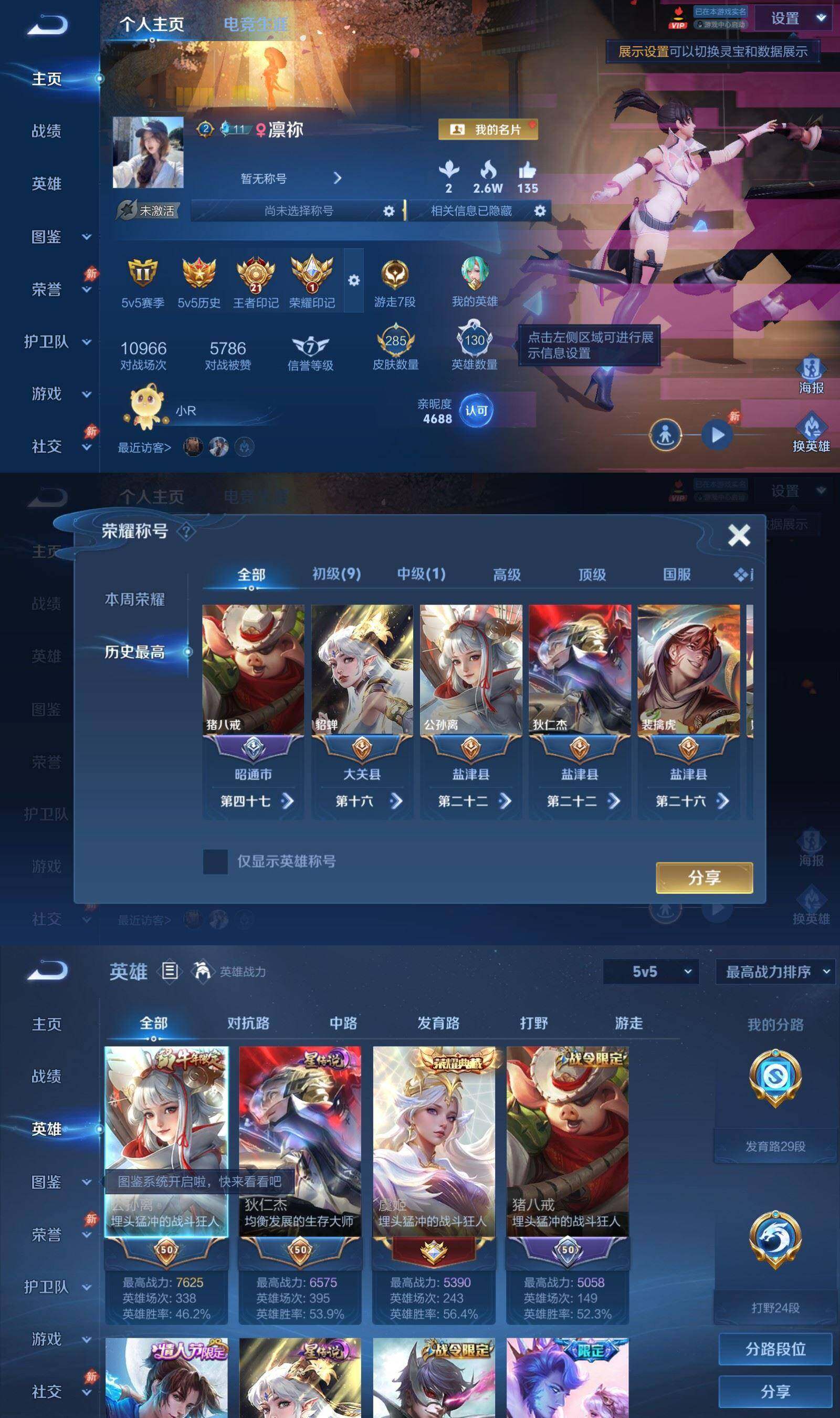 WZPX4554913王者荣耀账号详情图2 WZPX4554913王者荣耀账号详情图2