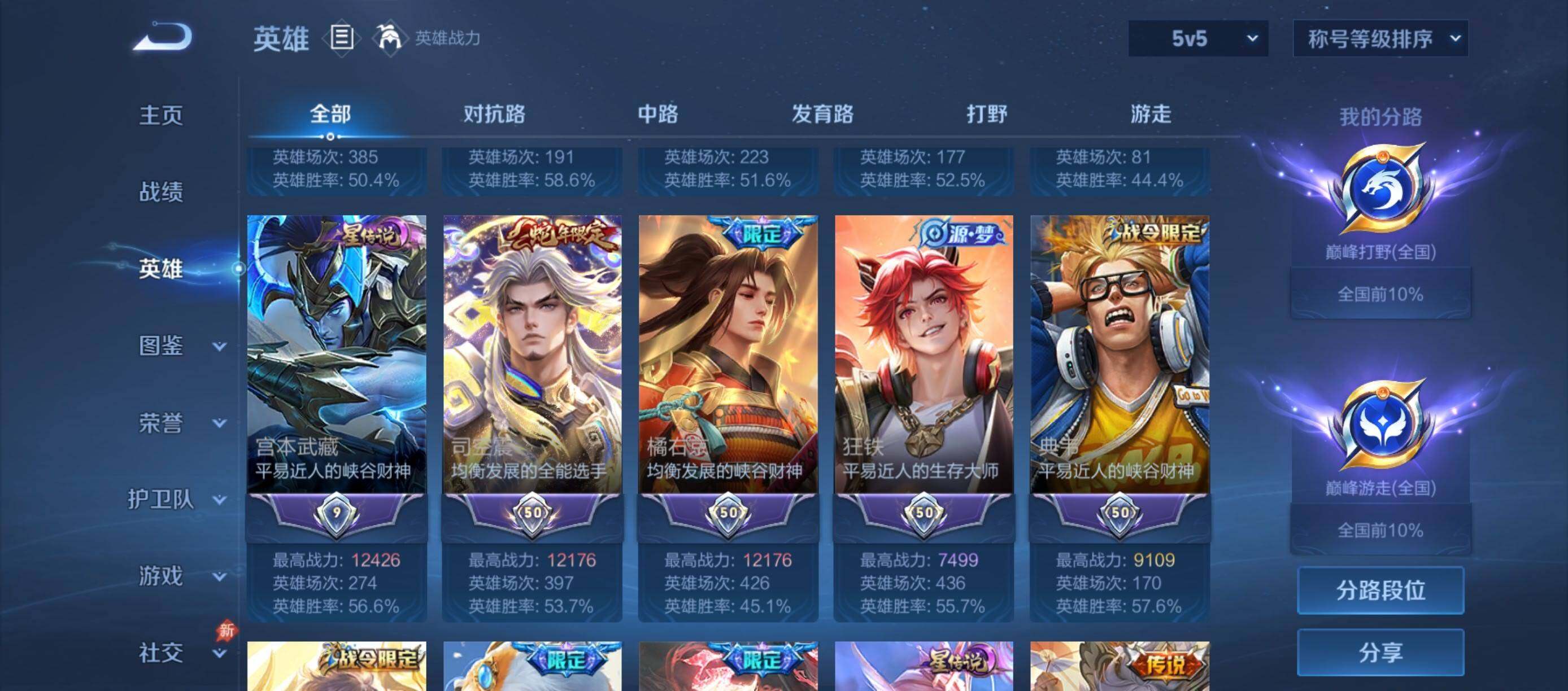WZQM4559300王者荣耀账号详情图5 WZQM4559300王者荣耀账号详情图5