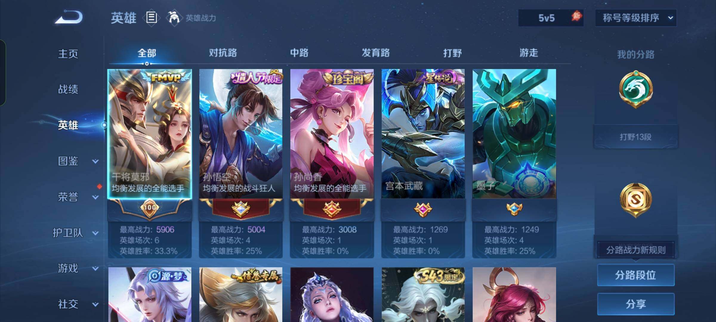 WZDN4554859王者荣耀账号详情图3 WZDN4554859王者荣耀账号详情图3