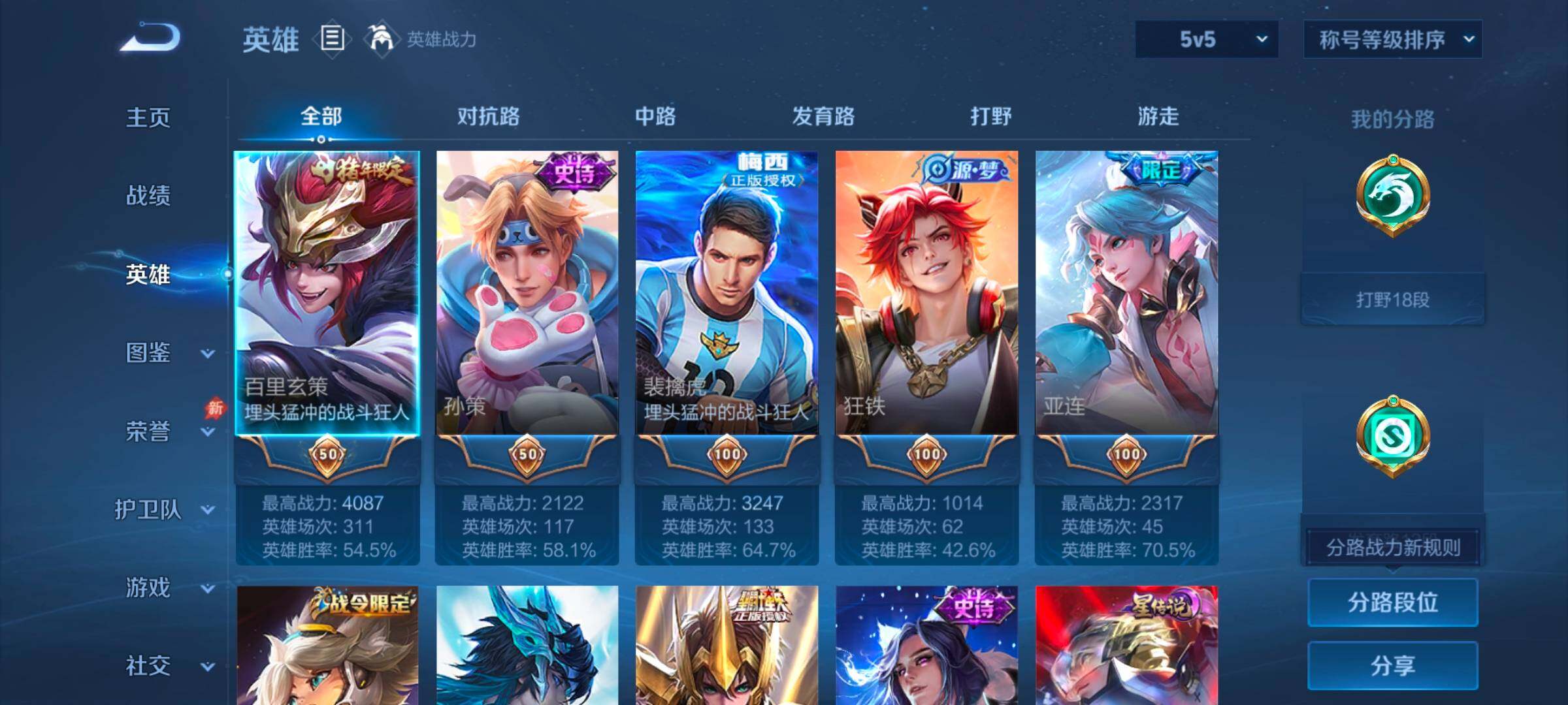 WZMMN4577469王者荣耀账号详情图3 WZMMN4577469王者荣耀账号详情图3