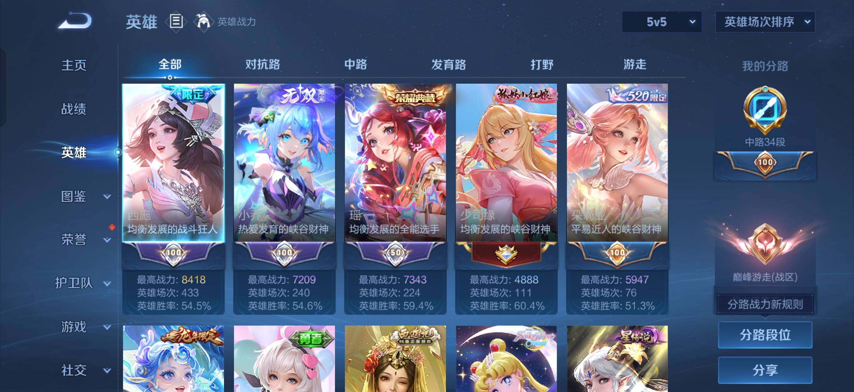 WZQM4563546王者荣耀账号详情图3