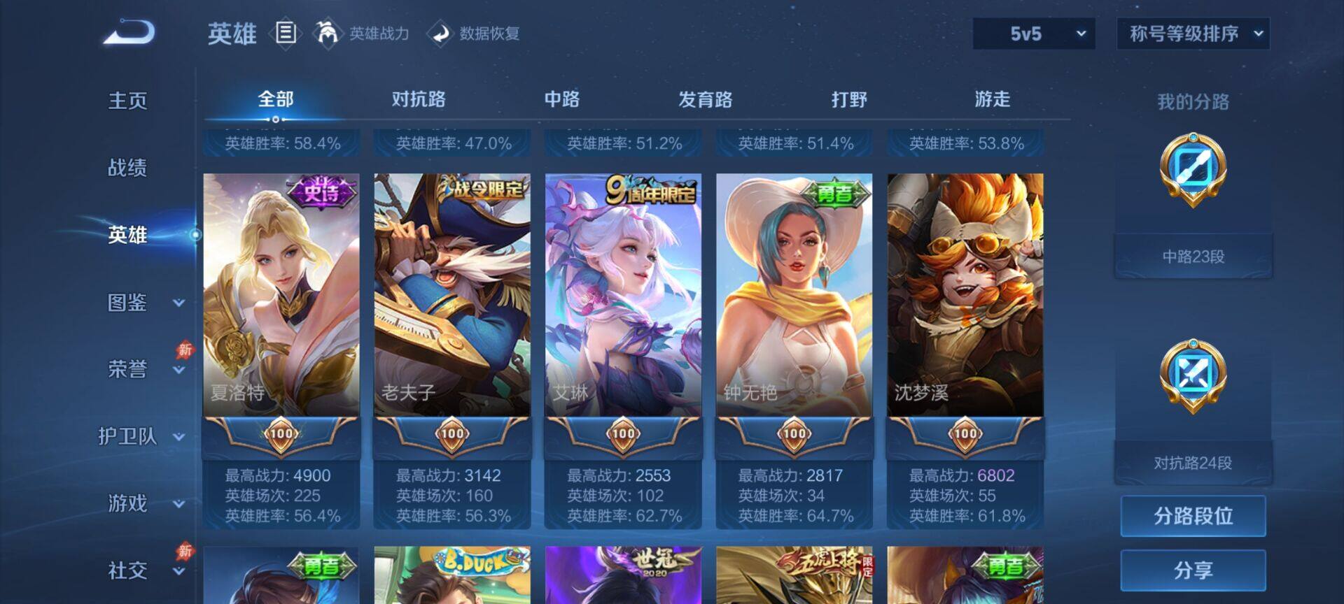 WZQM4561776王者荣耀账号详情图6 WZQM4561776王者荣耀账号详情图6