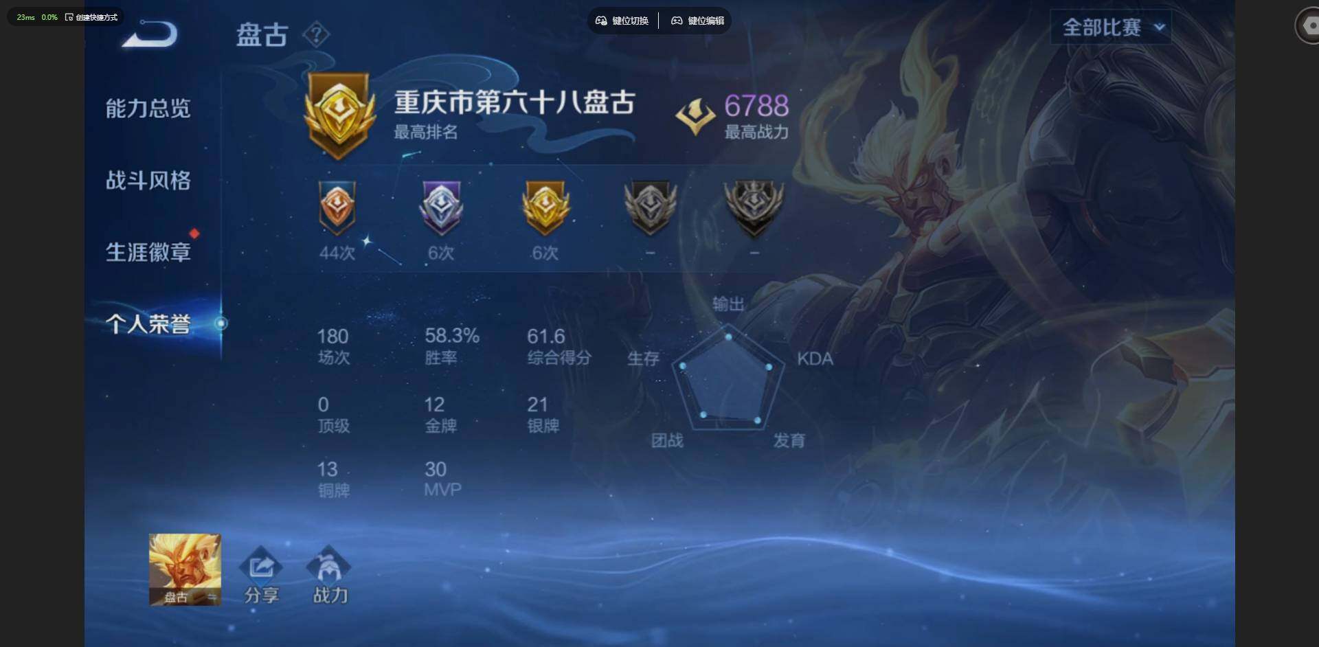 WZQM4561336王者荣耀账号详情图5