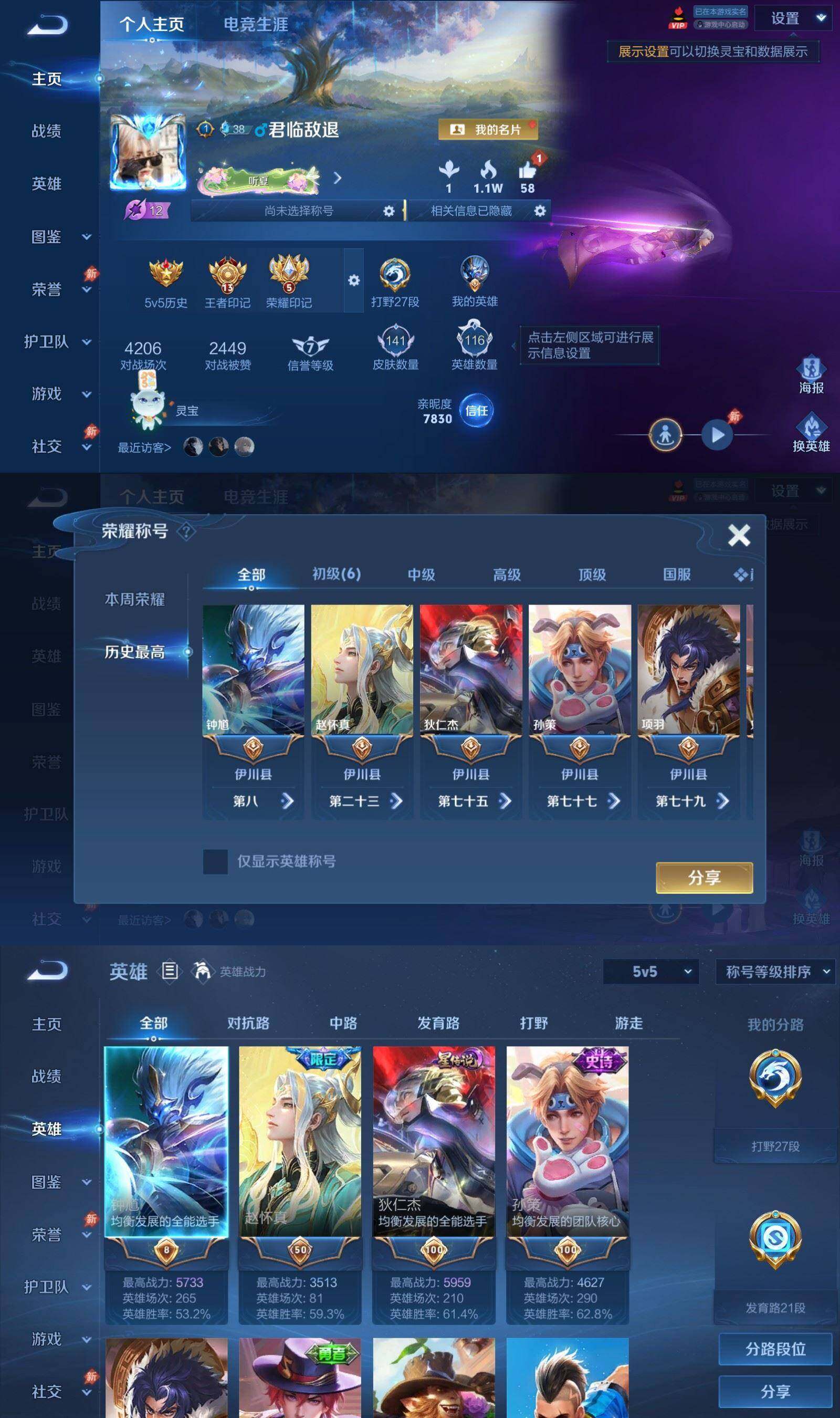 WZPX4561456王者荣耀账号详情图2 WZPX4561456王者荣耀账号详情图2