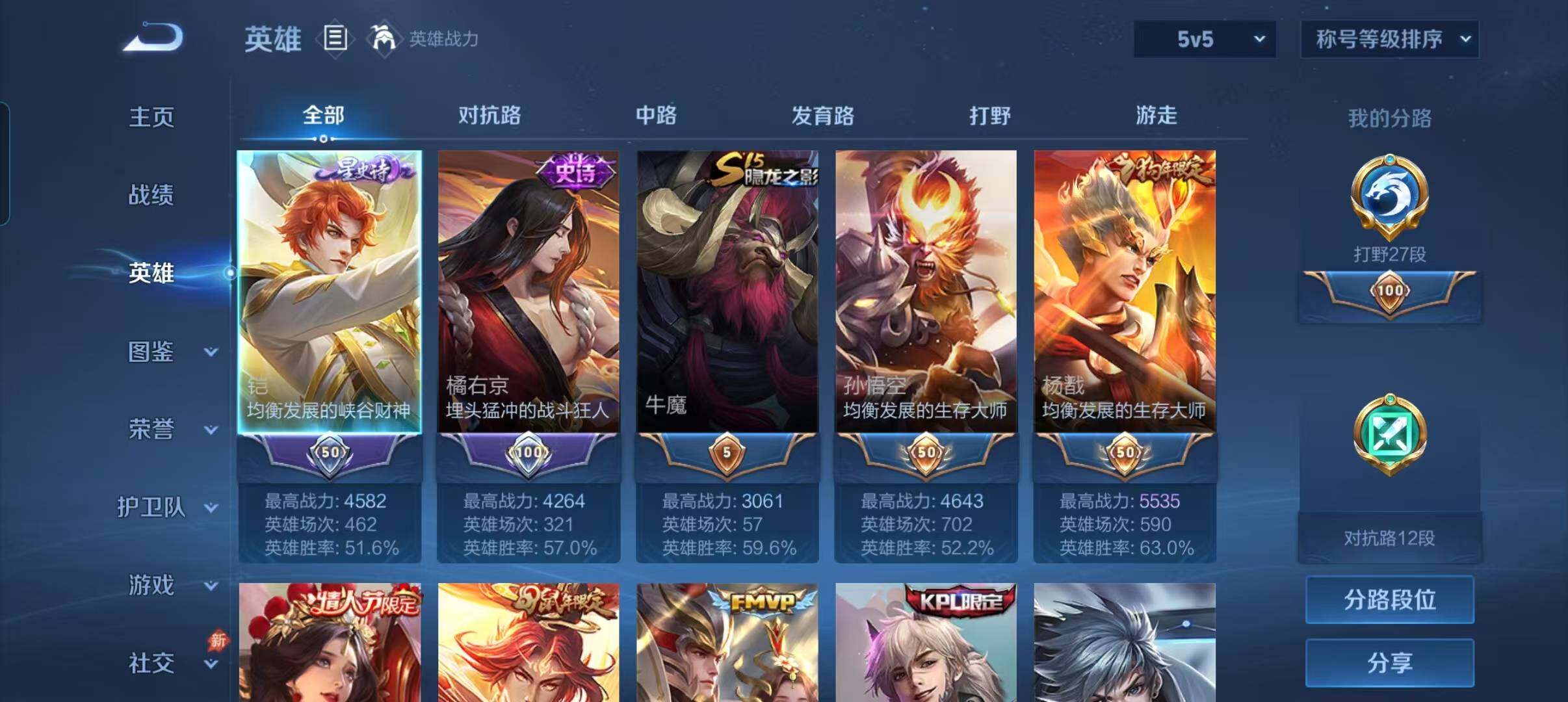 WZQM4570120王者荣耀账号详情图4 WZQM4570120王者荣耀账号详情图4