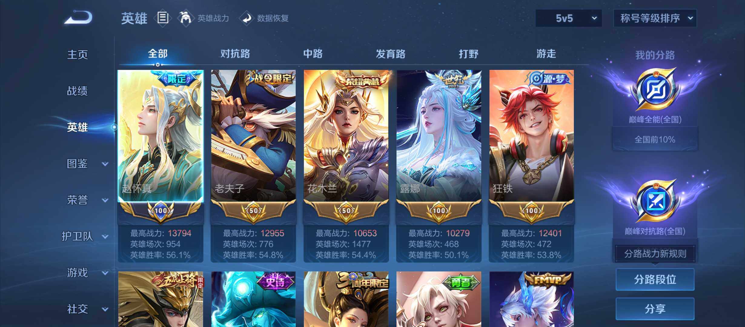 WZQM4570096王者荣耀账号详情图3