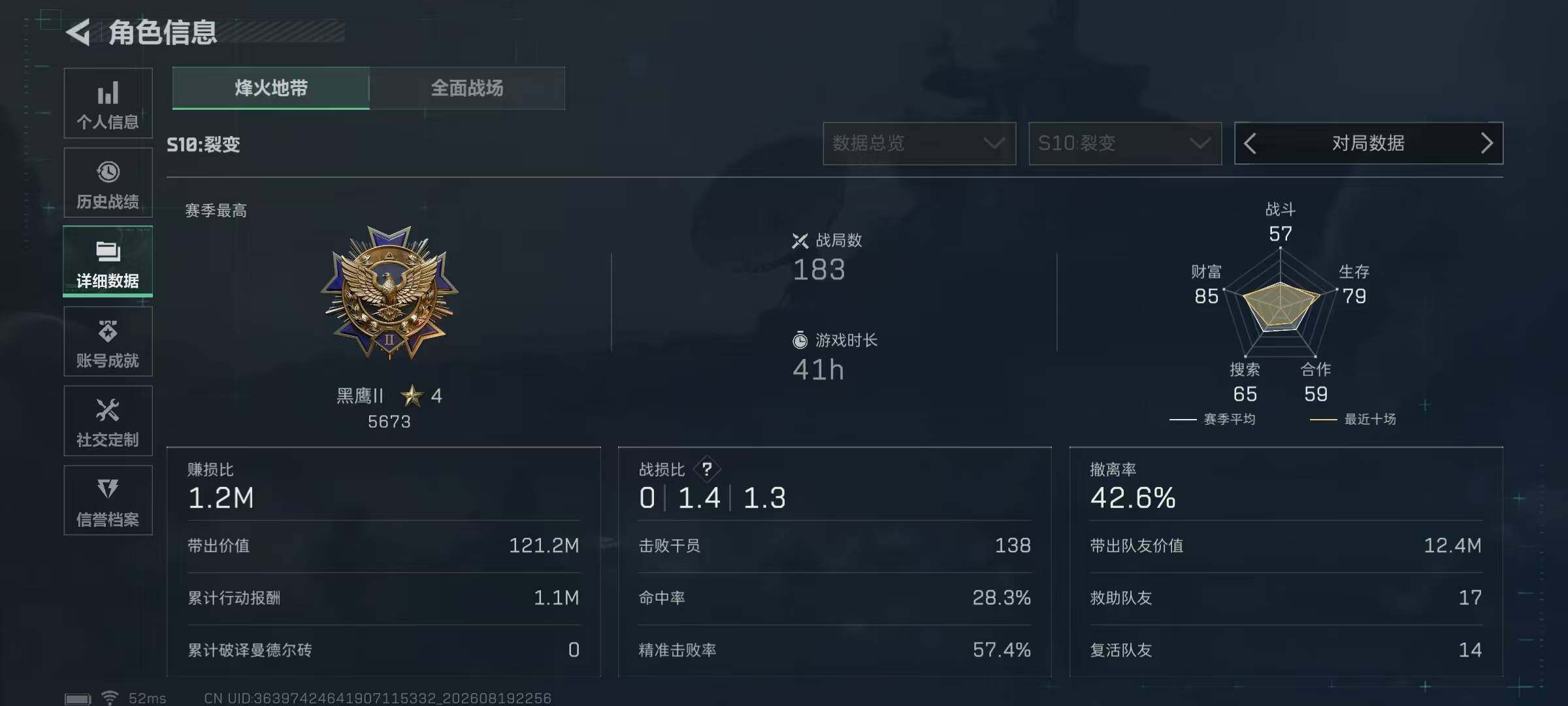 SJZMMN4253196三角洲行动账号详情图6