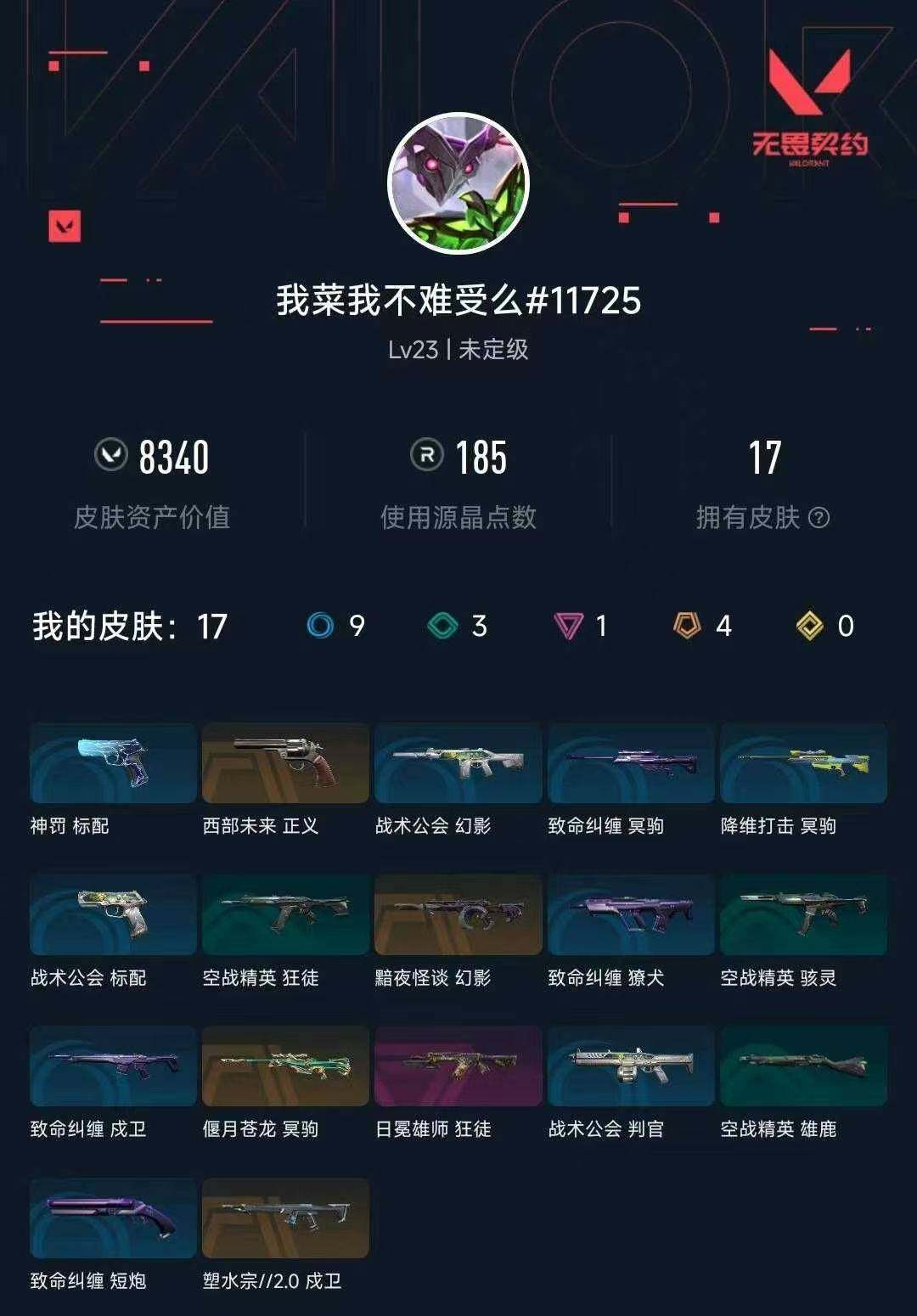 WWQXL490478无畏契约账号详情图3 WWQXL490478无畏契约账号详情图3