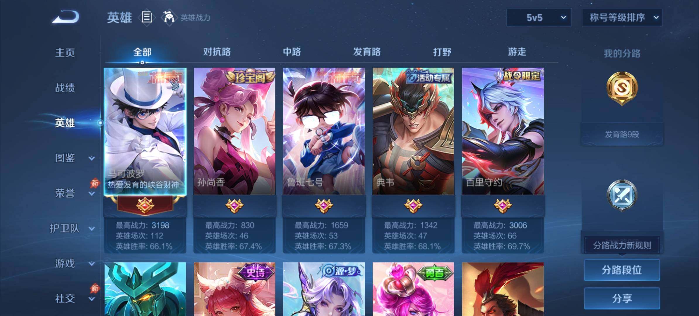 WZMMN4582571王者荣耀账号详情图4