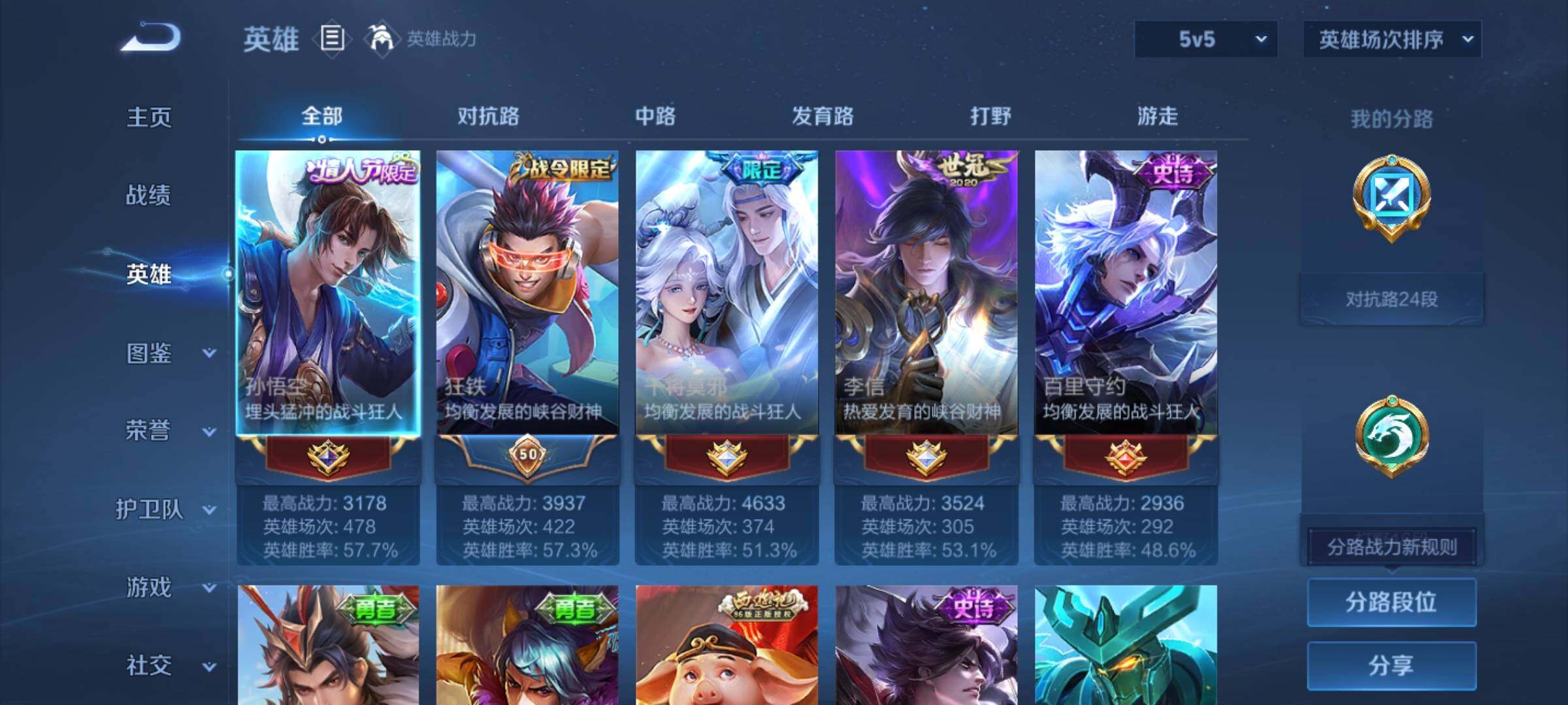 WZMMN4585885王者荣耀账号详情图8 WZMMN4585885王者荣耀账号详情图8