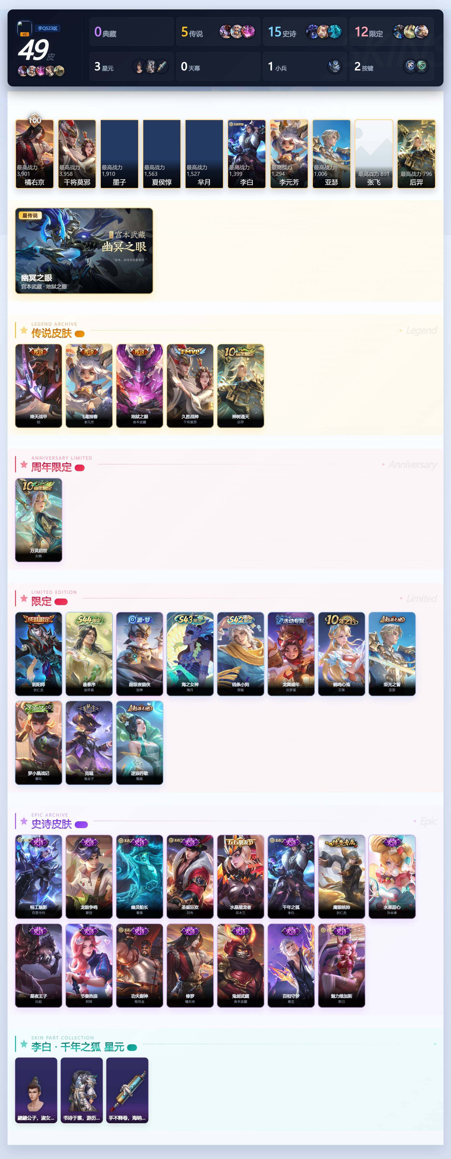 WZLE4577899王者荣耀账号详情图3 WZLE4577899王者荣耀账号详情图3