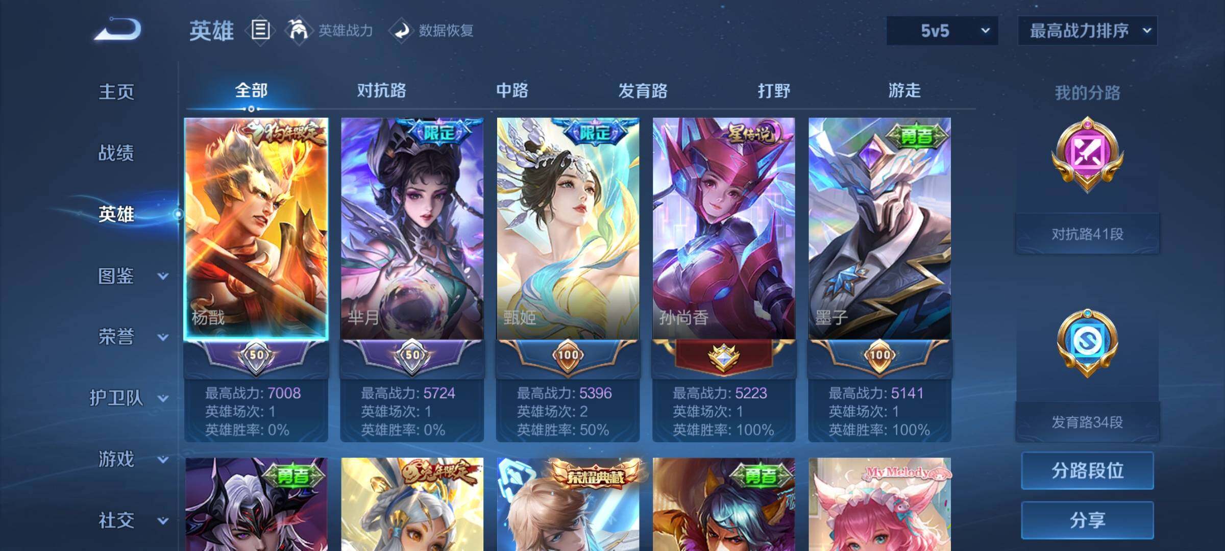 WZQM4612240王者荣耀账号详情图13
