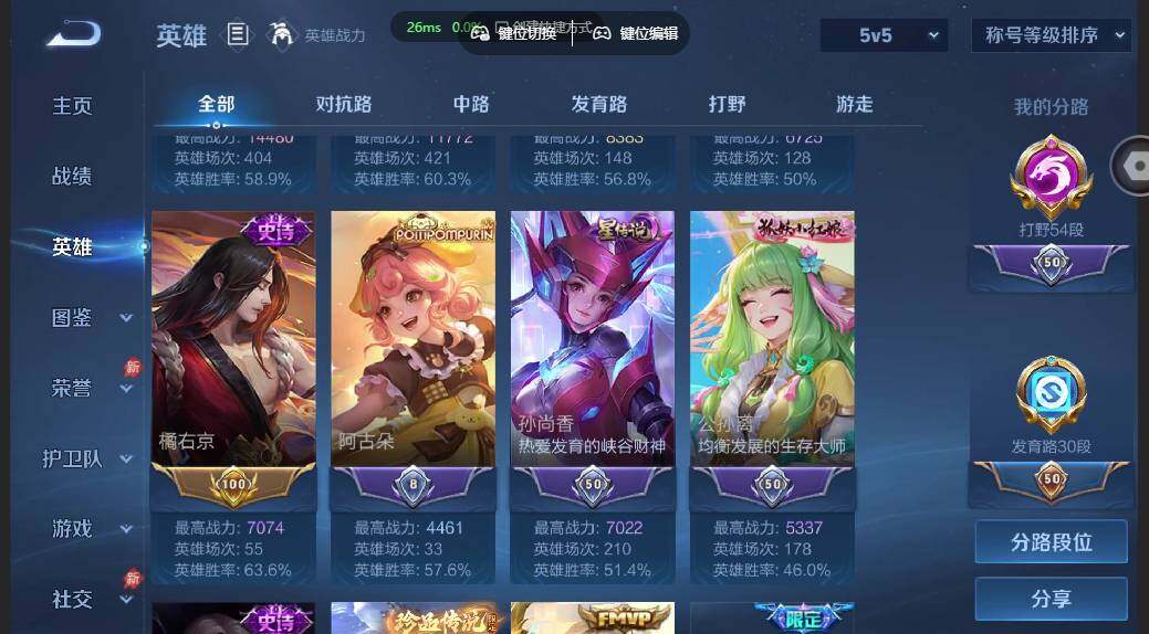 WZMMN4584115王者荣耀账号详情图5 WZMMN4584115王者荣耀账号详情图5