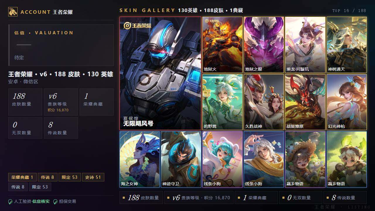 WZLE4580893王者荣耀账号详情图2