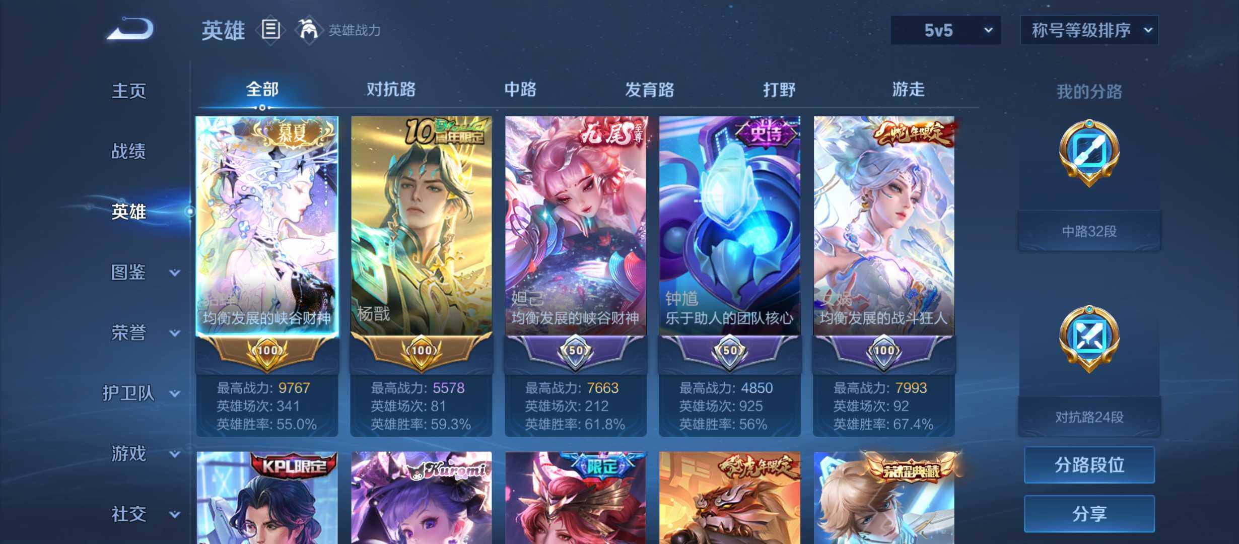 WZQM4601465王者荣耀账号详情图3 WZQM4601465王者荣耀账号详情图3