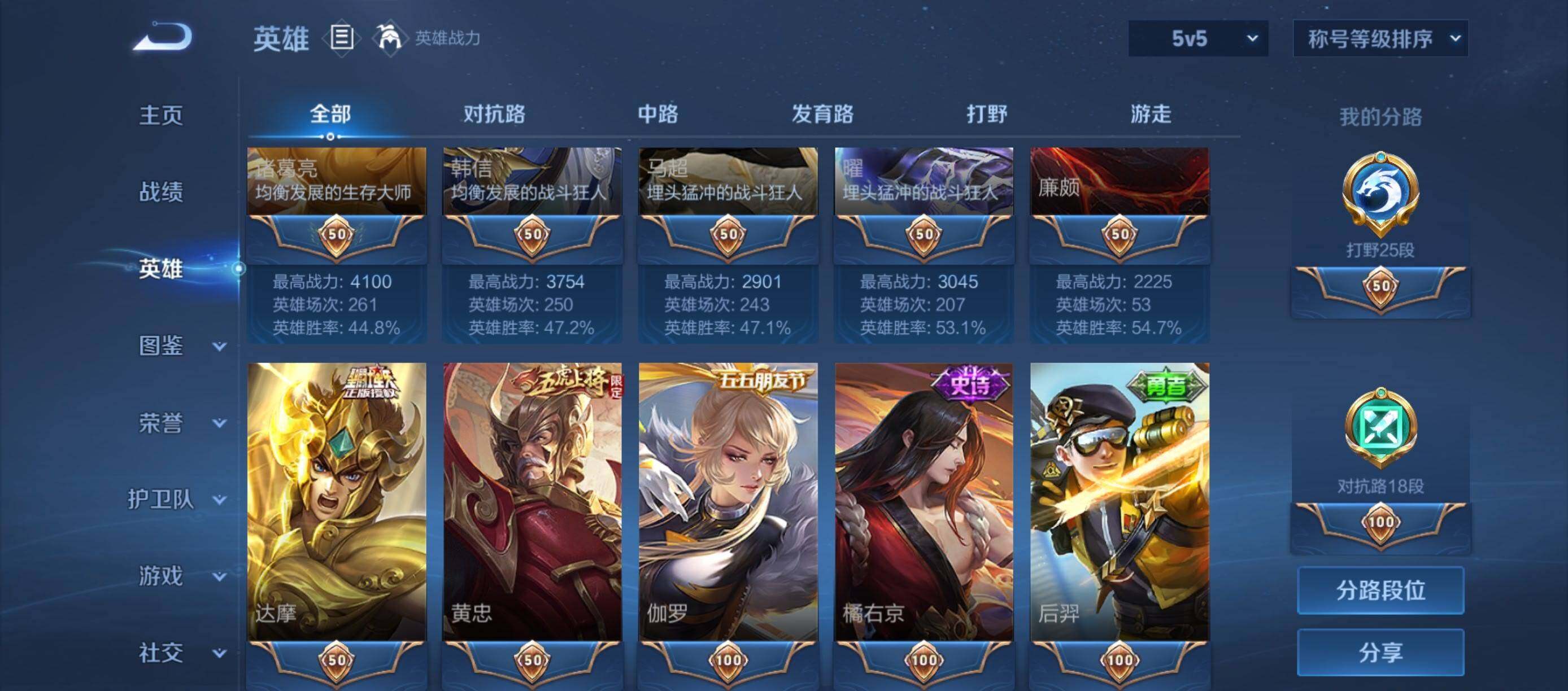 WZQM4599863王者荣耀账号详情图5 WZQM4599863王者荣耀账号详情图5
