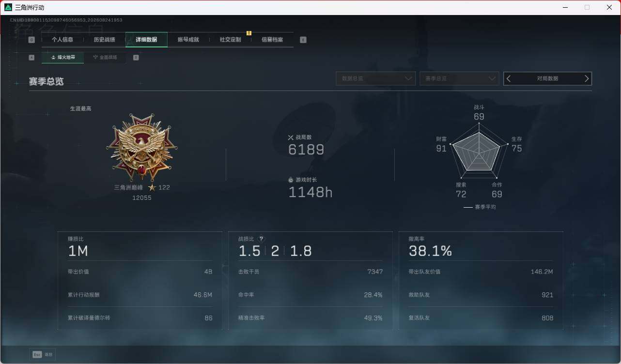 SJZEY4255908三角洲行动账号详情图12 SJZEY4255908三角洲行动账号详情图12