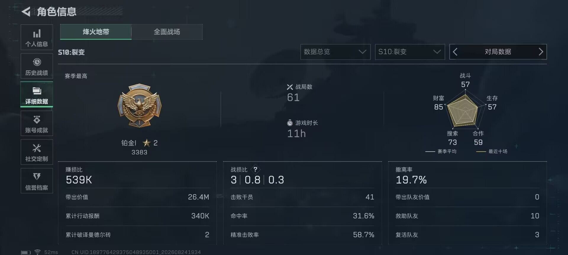 SJZEY4256364三角洲行动账号详情图5 SJZEY4256364三角洲行动账号详情图5