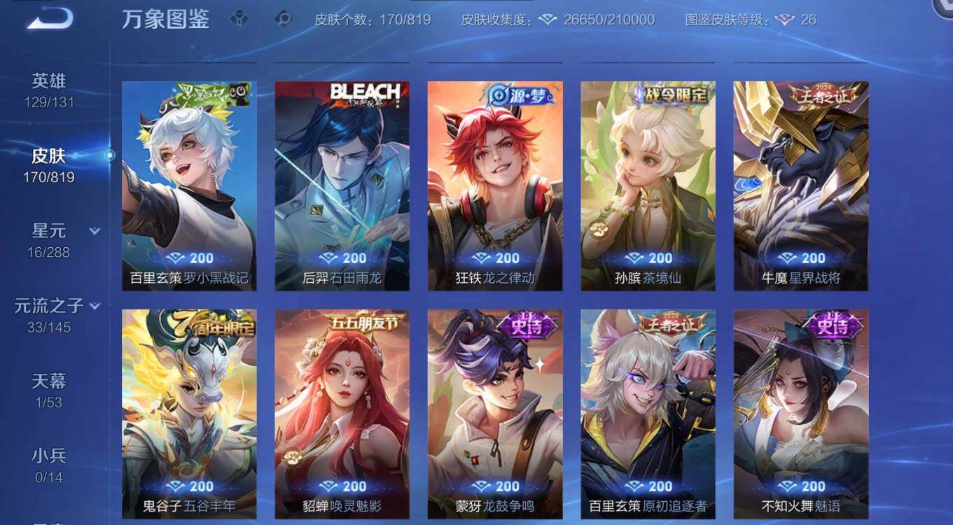 WZMMN4606829王者荣耀账号详情图9 WZMMN4606829王者荣耀账号详情图9