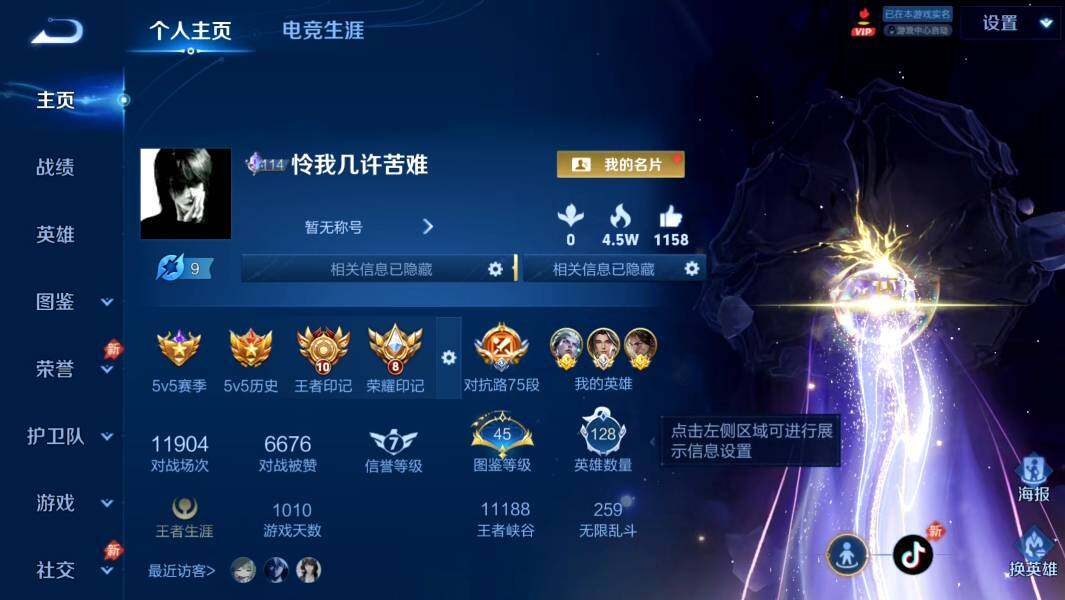 WZMMN4607304王者荣耀账号详情图3 WZMMN4607304王者荣耀账号详情图3