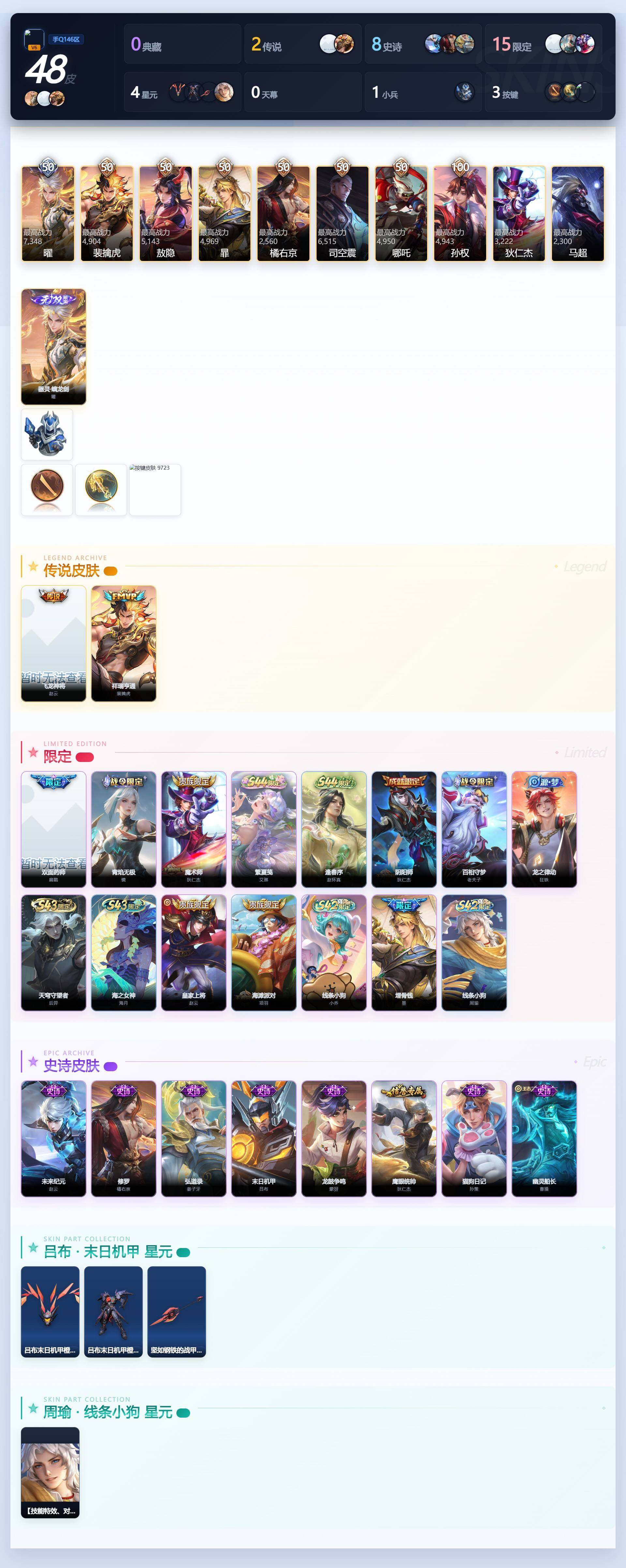WZLE4608490王者荣耀账号详情图3 WZLE4608490王者荣耀账号详情图3