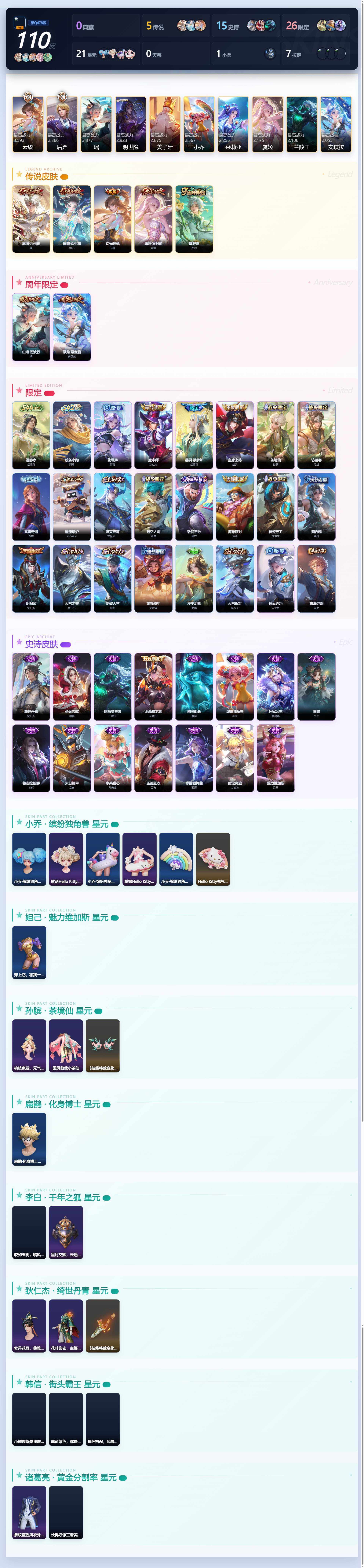 WZLE4608390王者荣耀账号详情图3 WZLE4608390王者荣耀账号详情图3