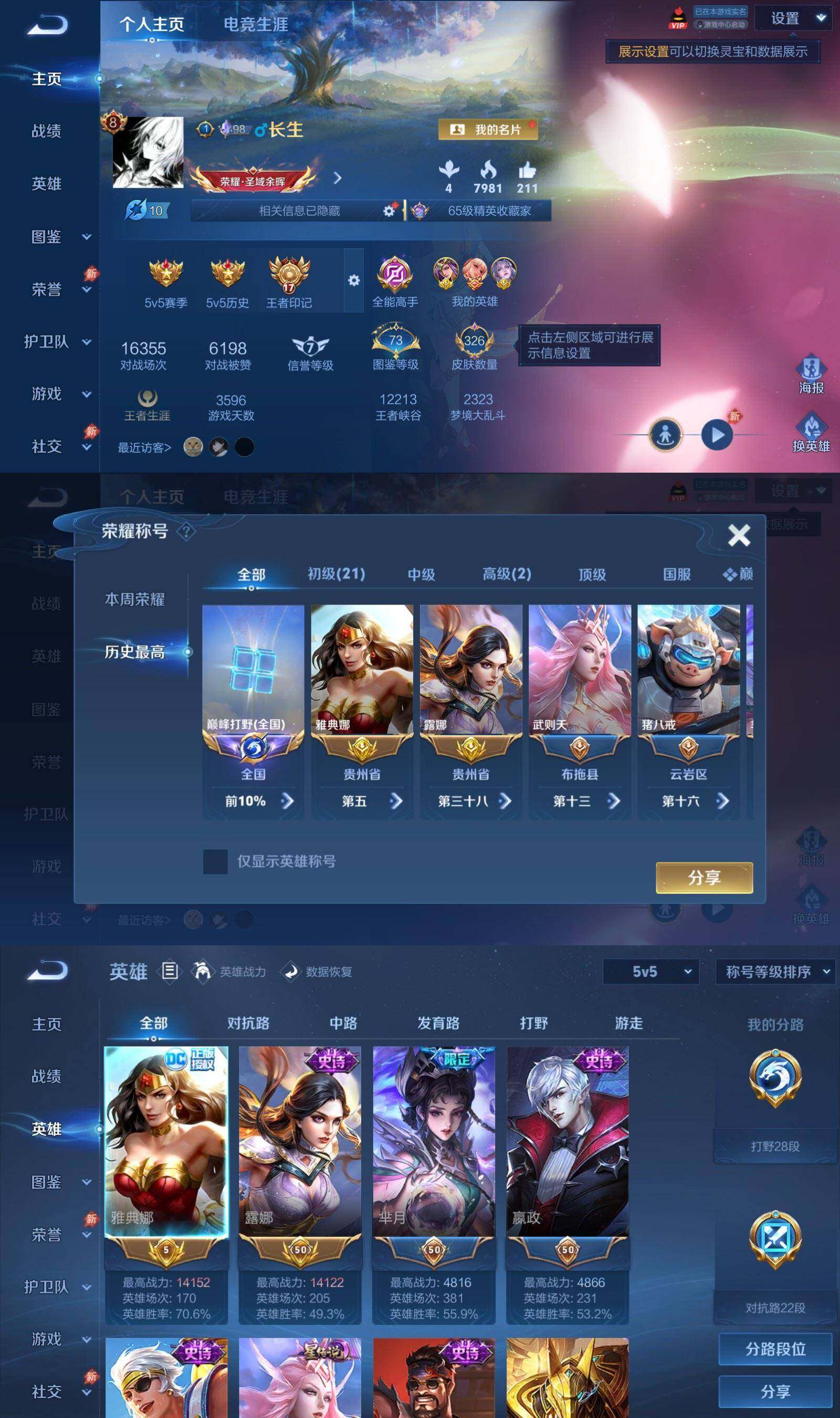 WZQM4609525王者荣耀账号详情图3 WZQM4609525王者荣耀账号详情图3