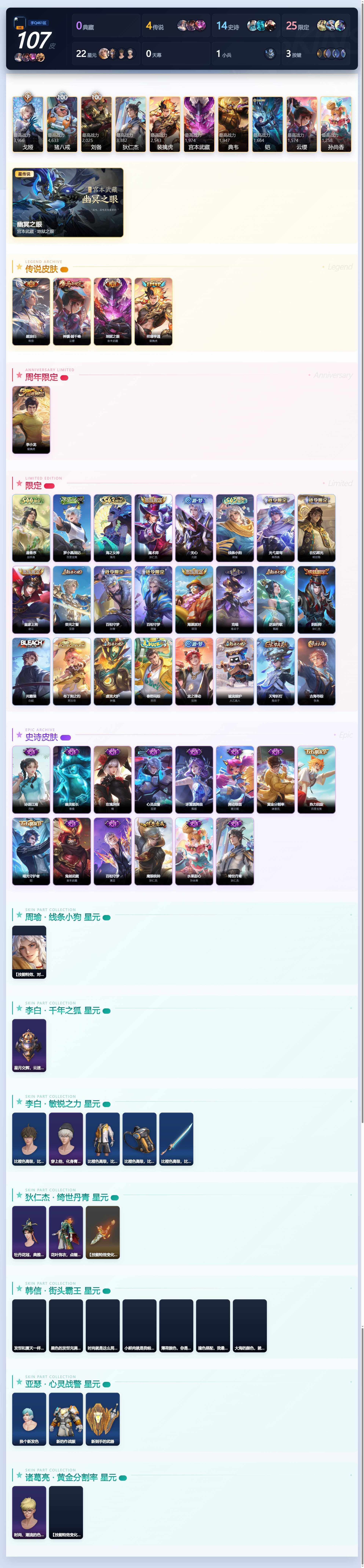 WZLE4614551王者荣耀账号详情图3