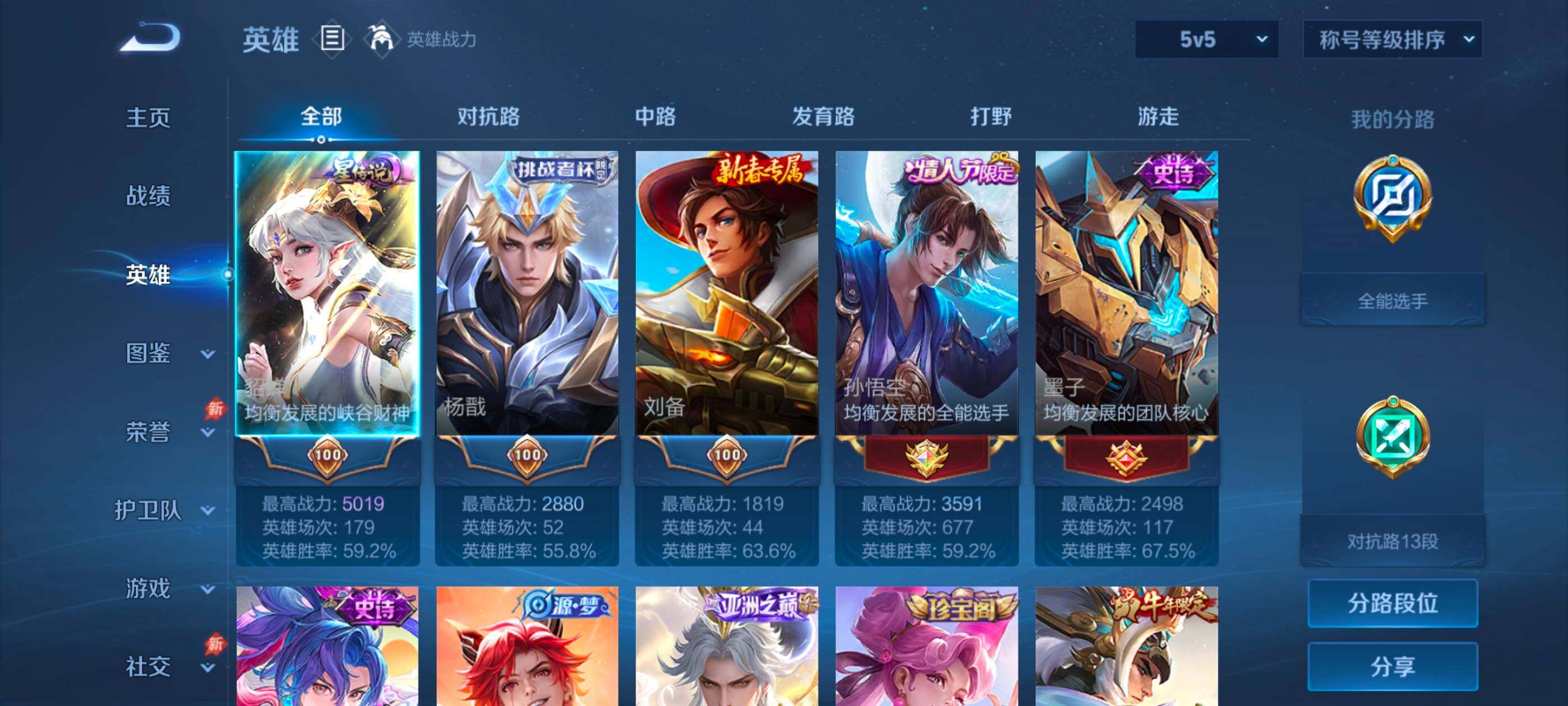 WZMMN4609733王者荣耀账号详情图7 WZMMN4609733王者荣耀账号详情图7