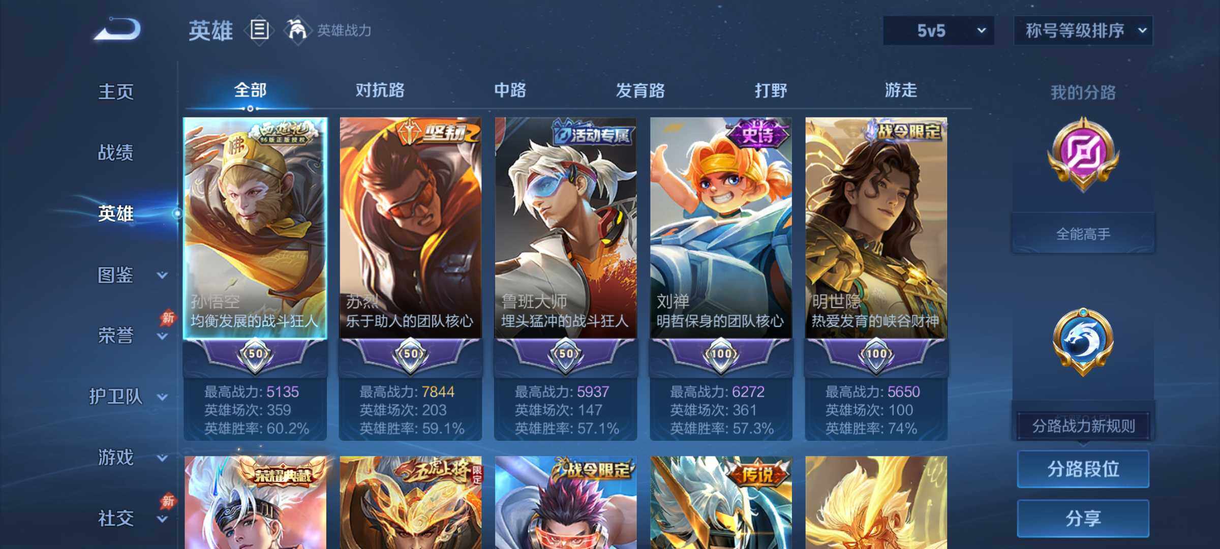WZQM4627449王者荣耀账号详情图3 WZQM4627449王者荣耀账号详情图3