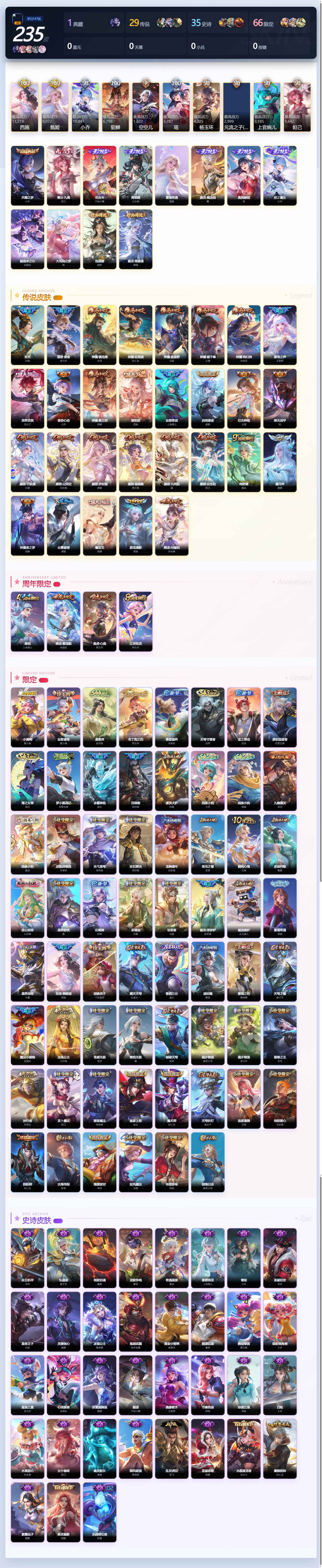 WZLE4624557王者荣耀账号详情图3 WZLE4624557王者荣耀账号详情图3