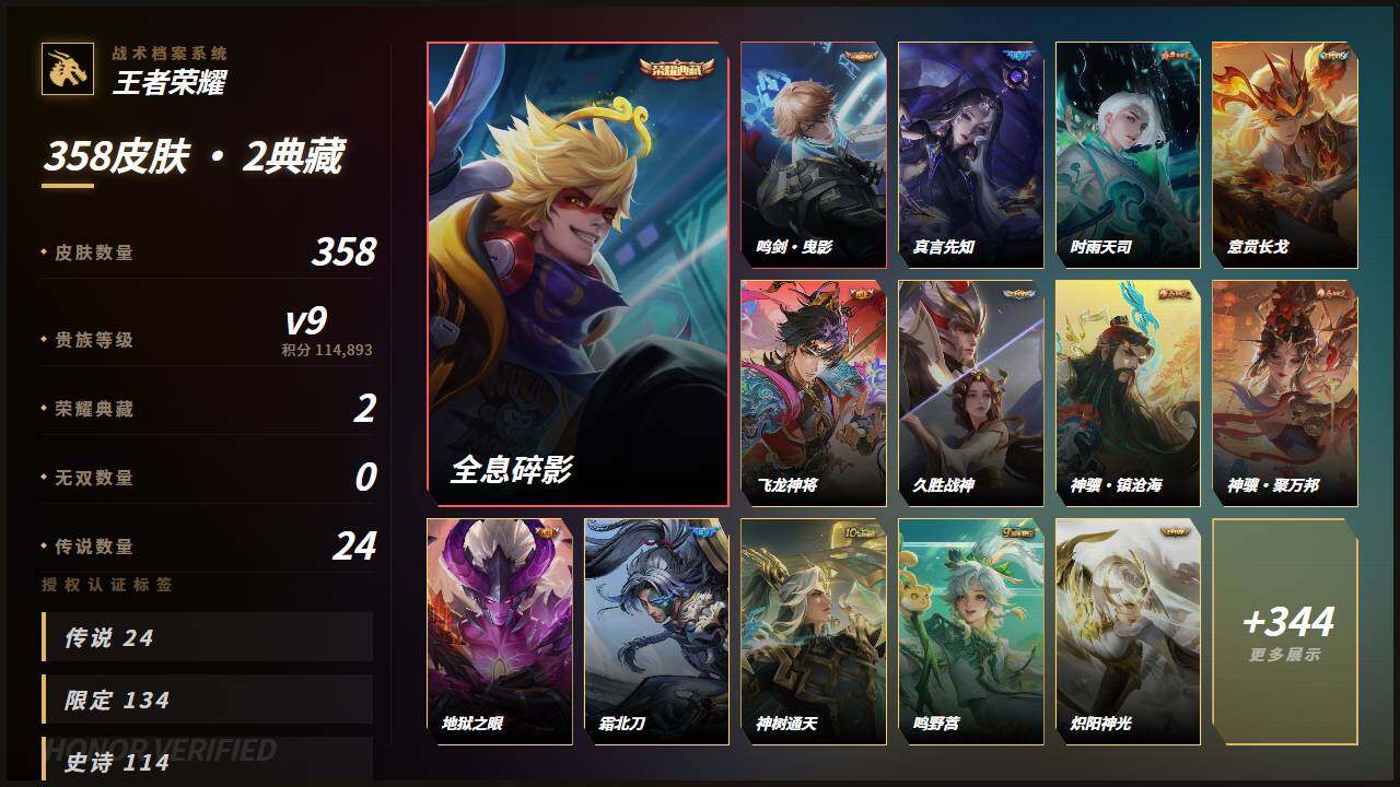WZLE4624730王者荣耀账号详情图2