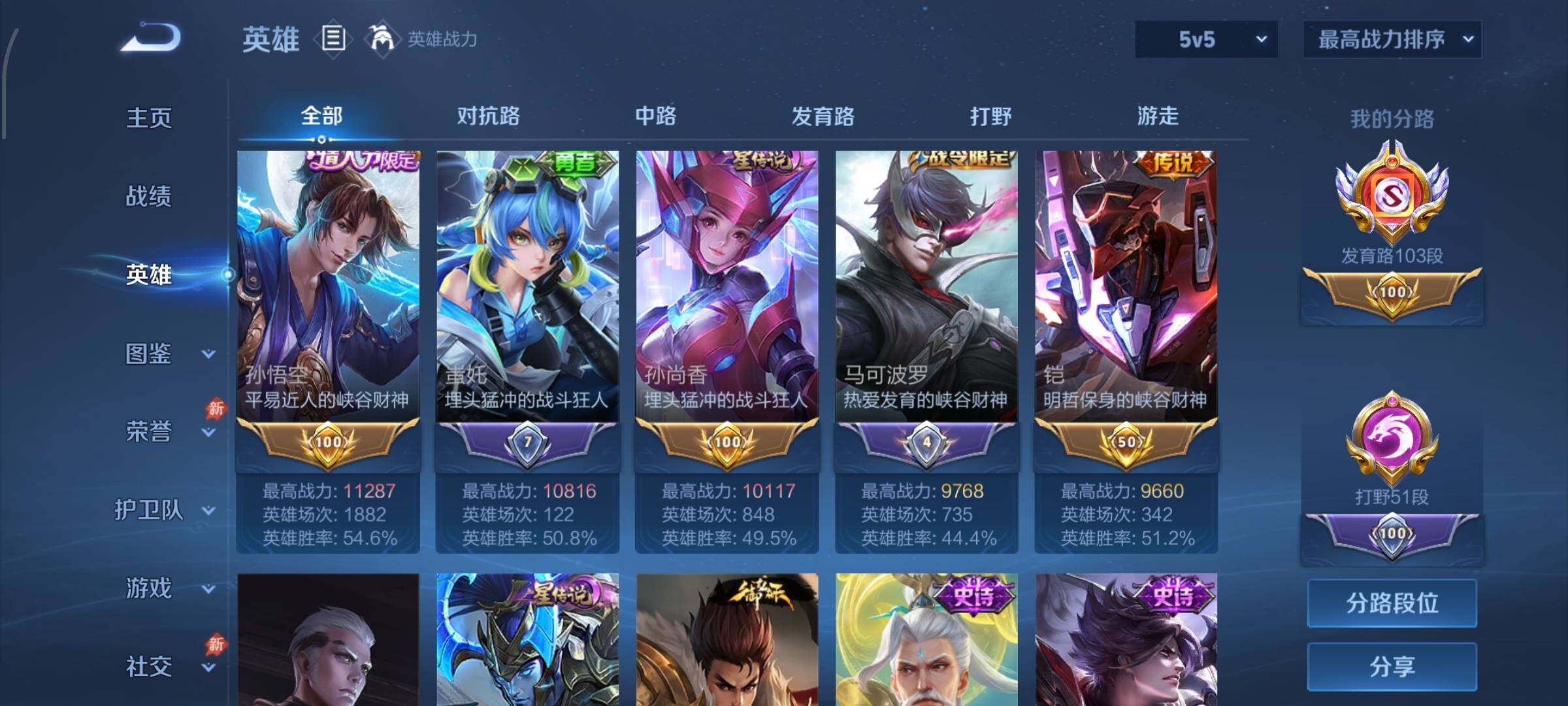 WZMMN4628634王者荣耀账号详情图7
