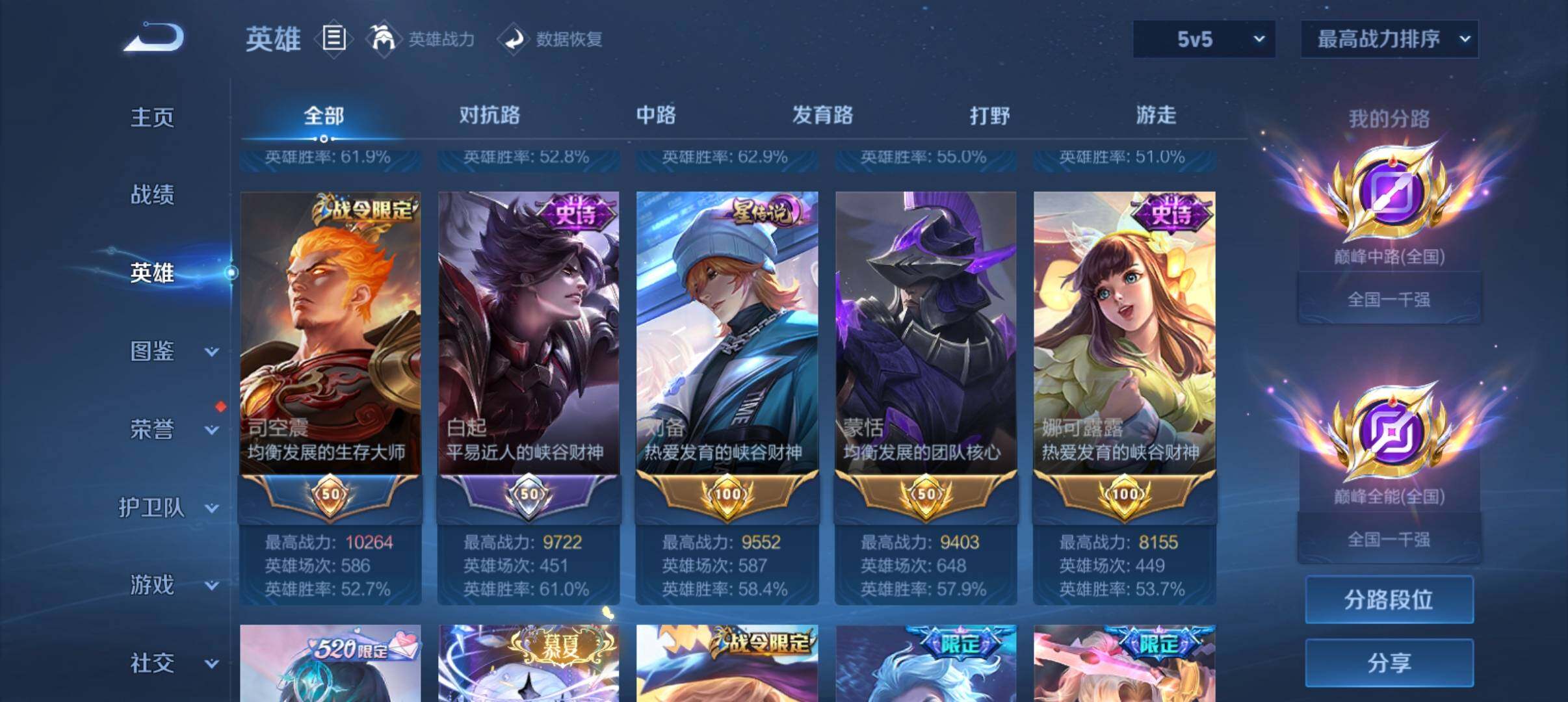 WZQM4640907王者荣耀账号详情图7