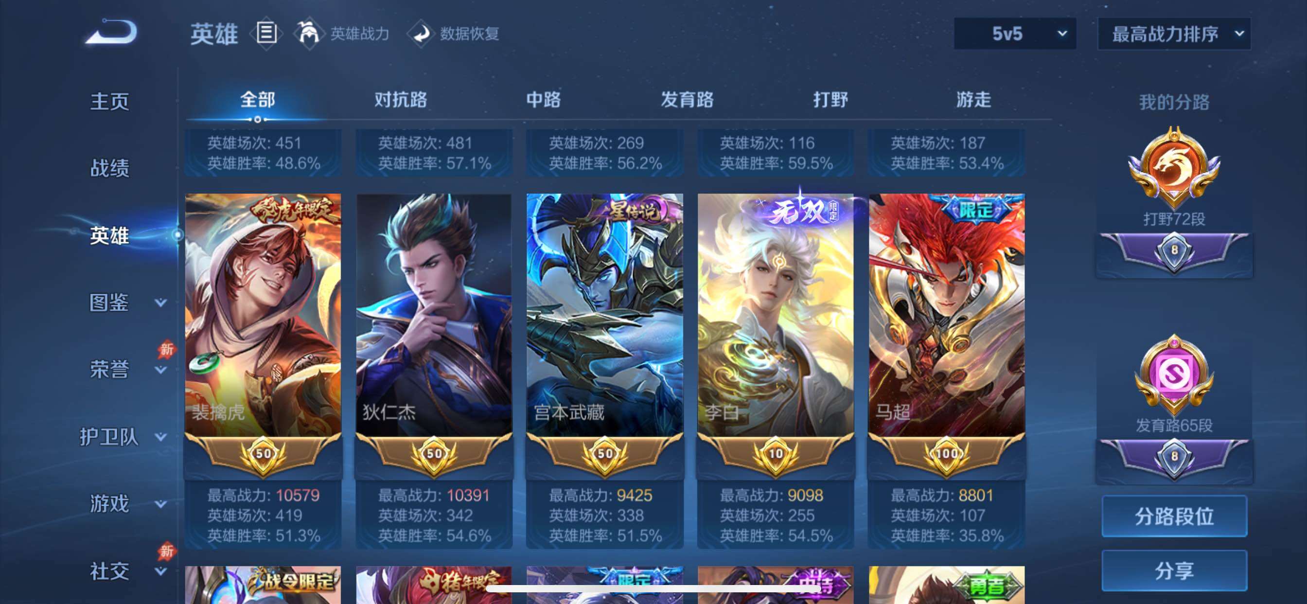 WZMMN4640664王者荣耀账号详情图6