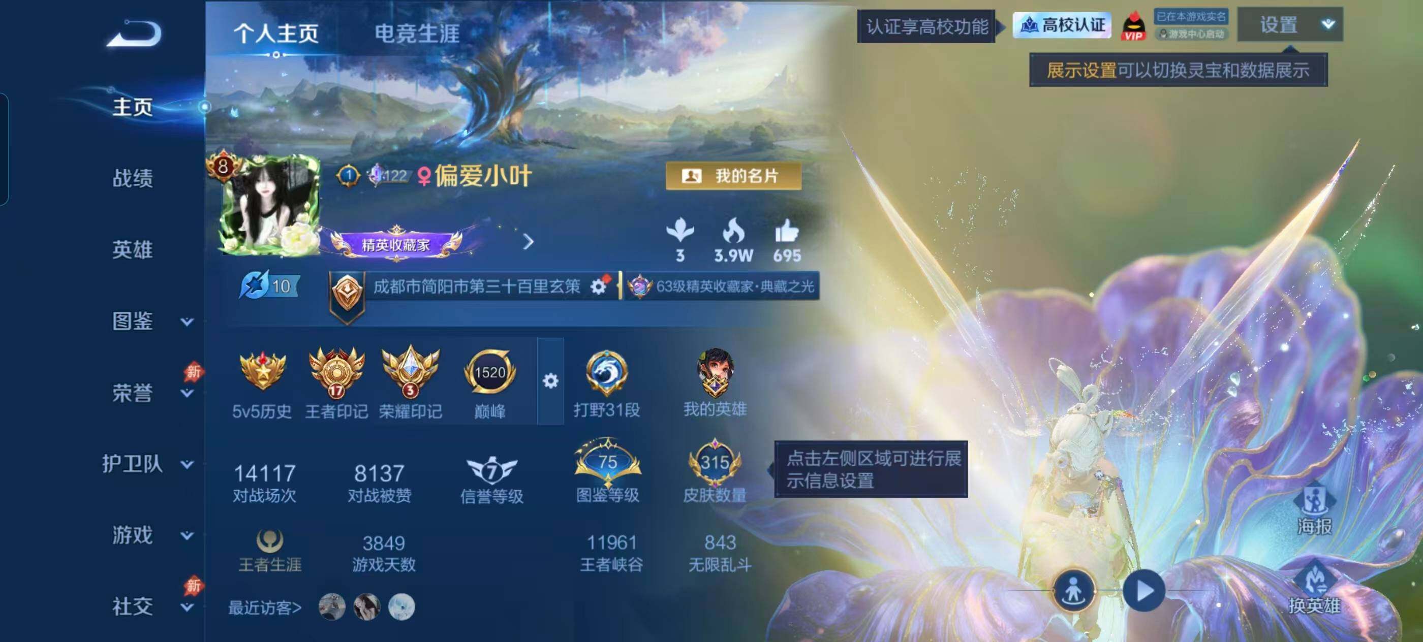 WZQM4648127王者荣耀账号详情图3 WZQM4648127王者荣耀账号详情图3