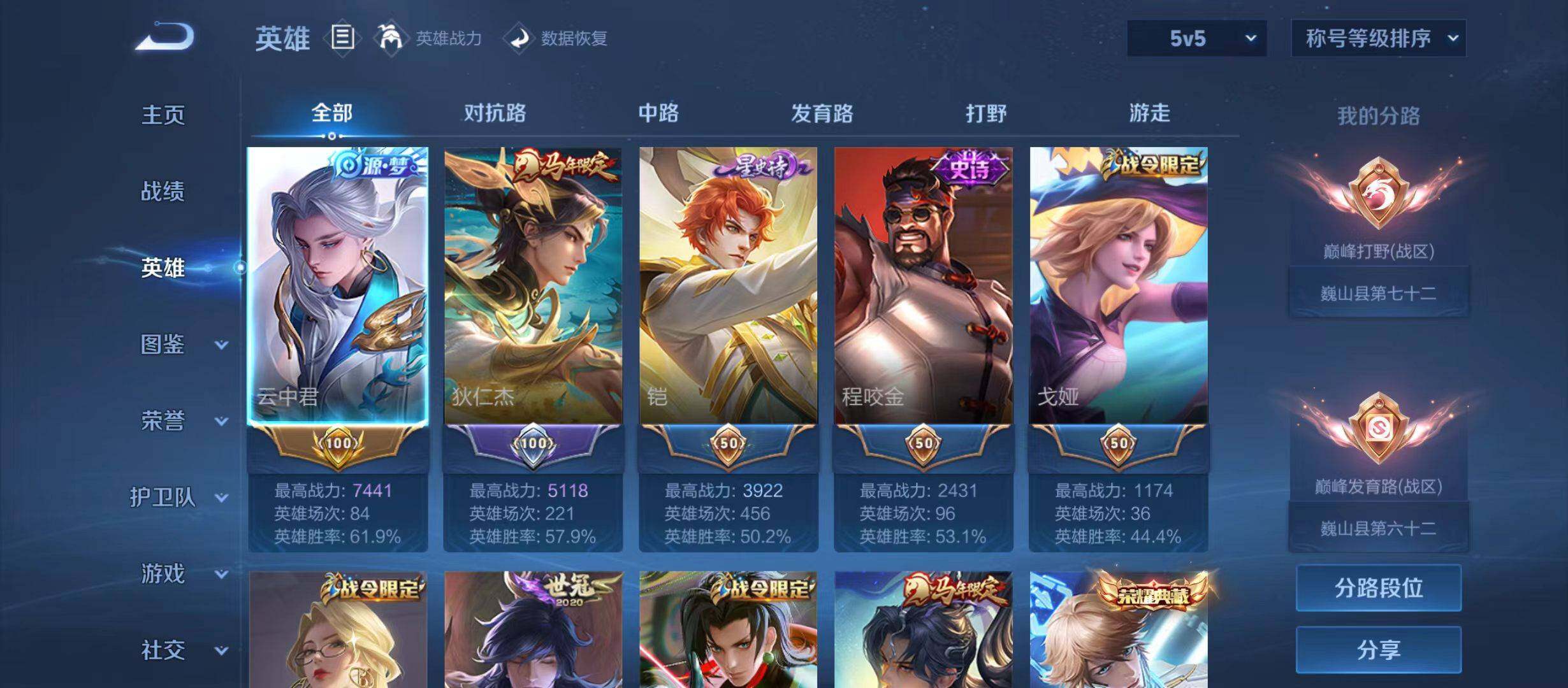 WZQM4650324王者荣耀账号详情图3