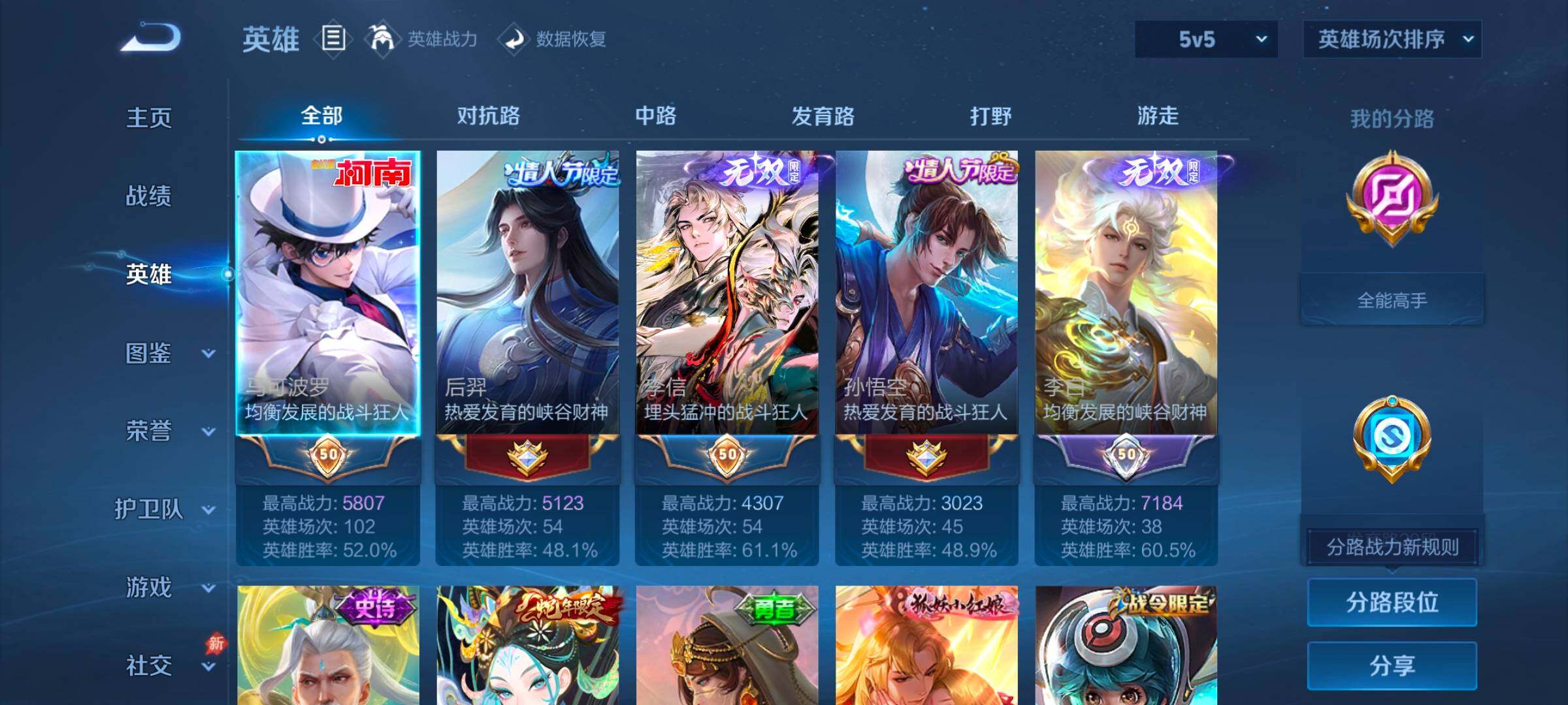 WZMMN4652691王者荣耀账号详情图12