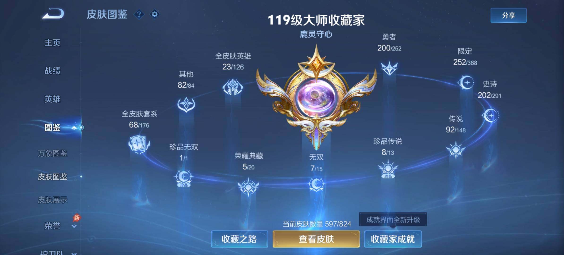 WZMMN4658388王者荣耀账号详情图6 WZMMN4658388王者荣耀账号详情图6