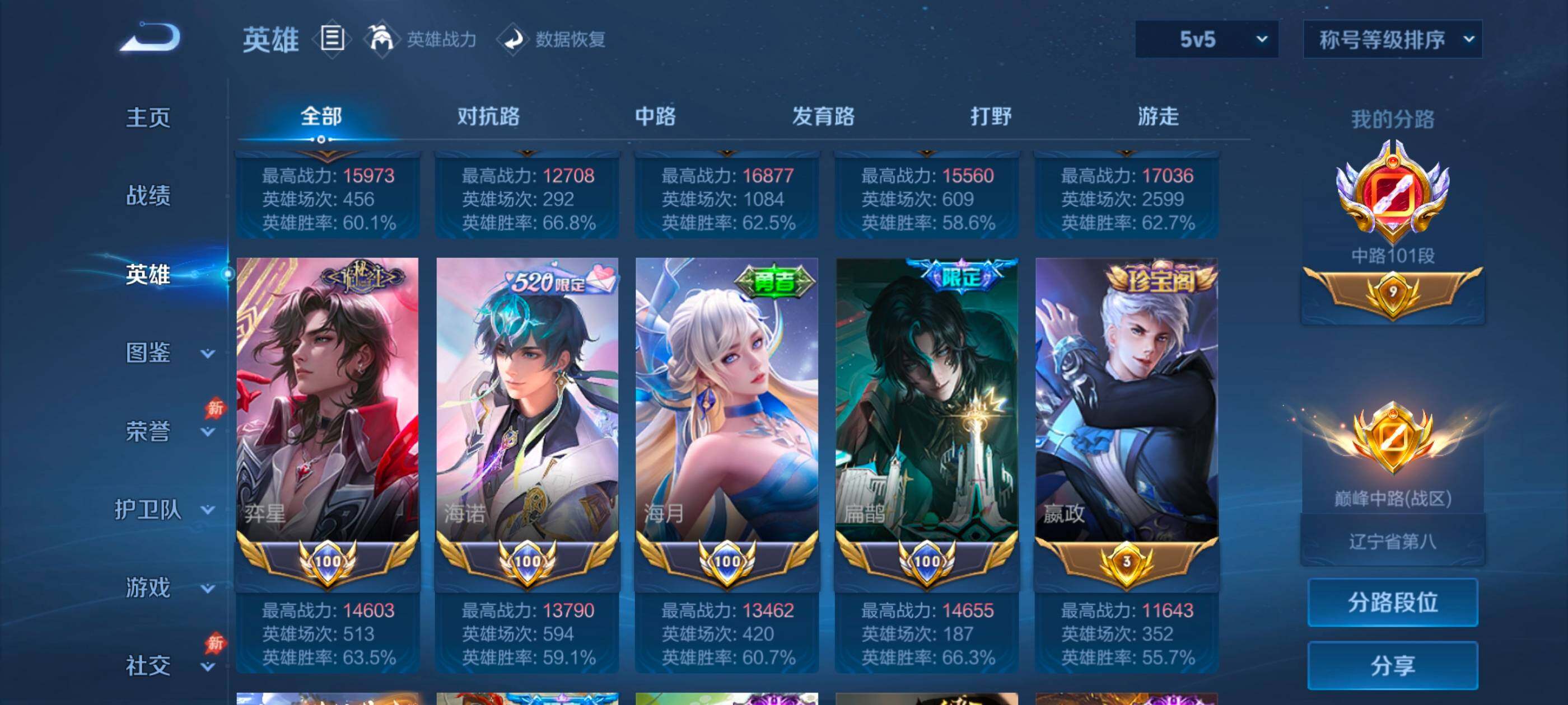 WZMMN4654910王者荣耀账号详情图15