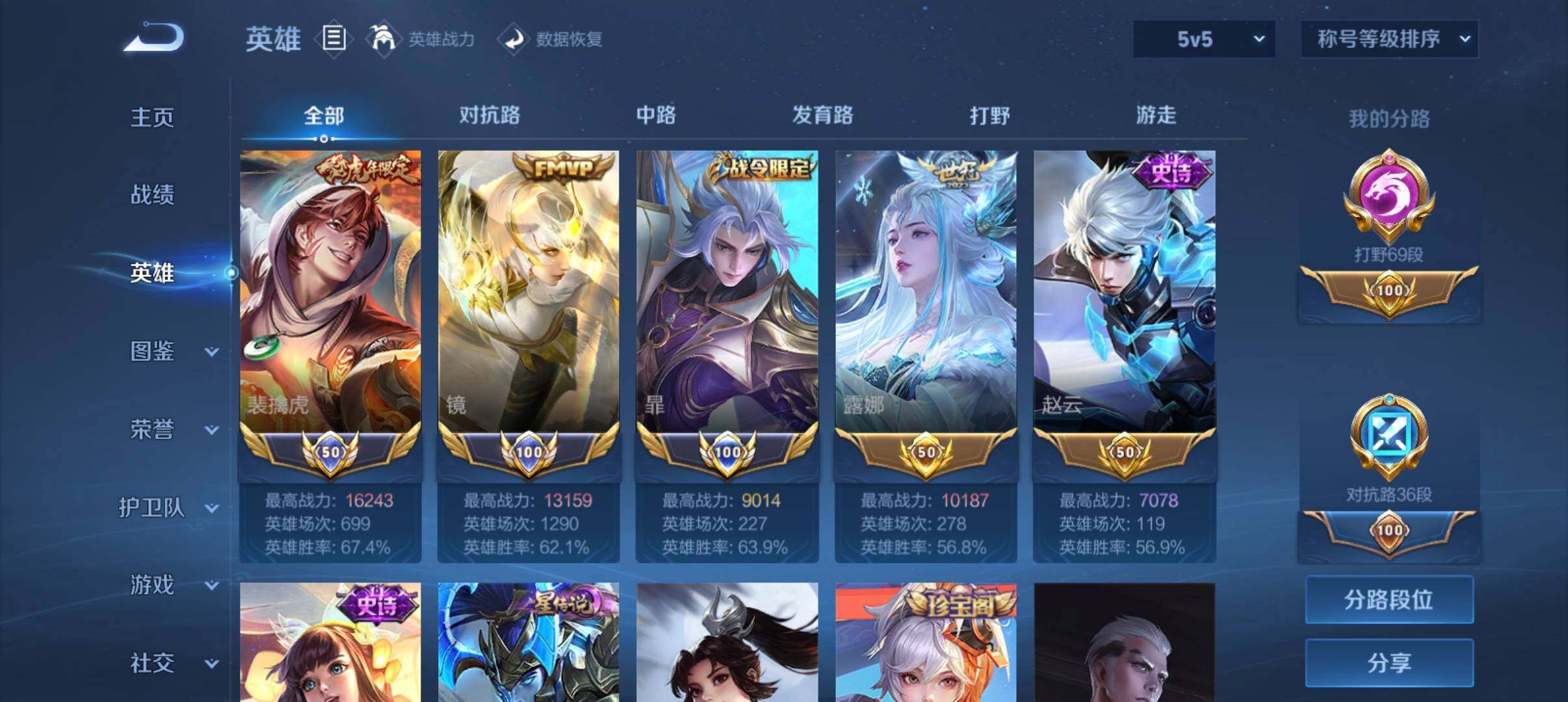 WZQM4667323王者荣耀账号详情图5