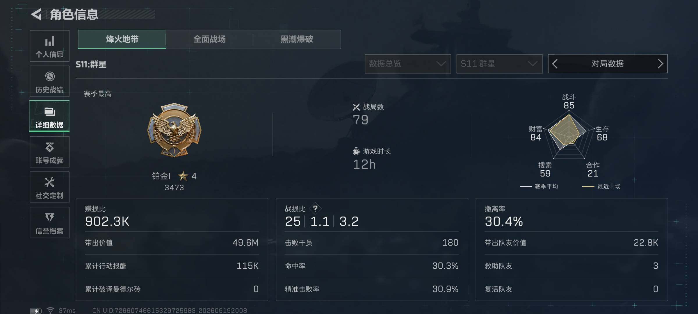 SJZEY4314740三角洲行动账号详情图4 SJZEY4314740三角洲行动账号详情图4