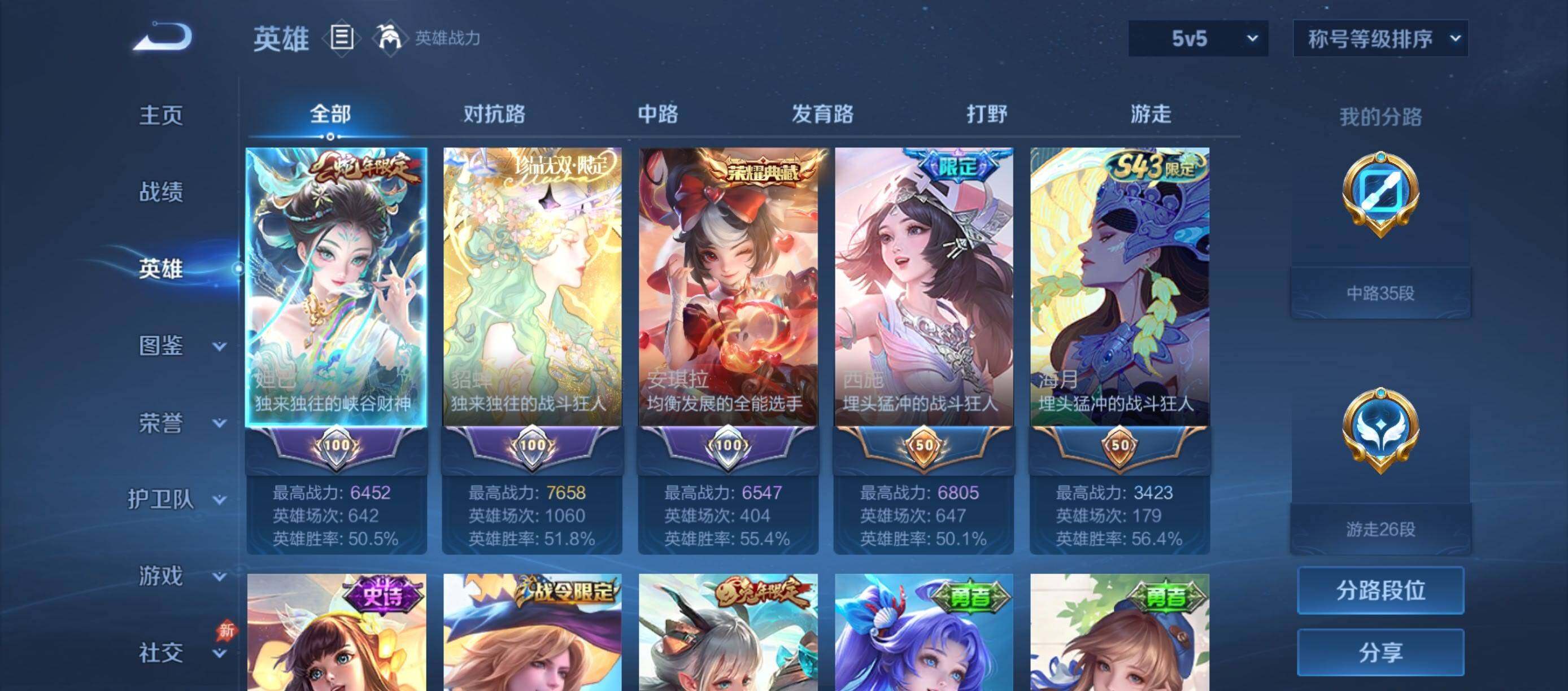 WZQM4691450王者荣耀账号详情图5 WZQM4691450王者荣耀账号详情图5