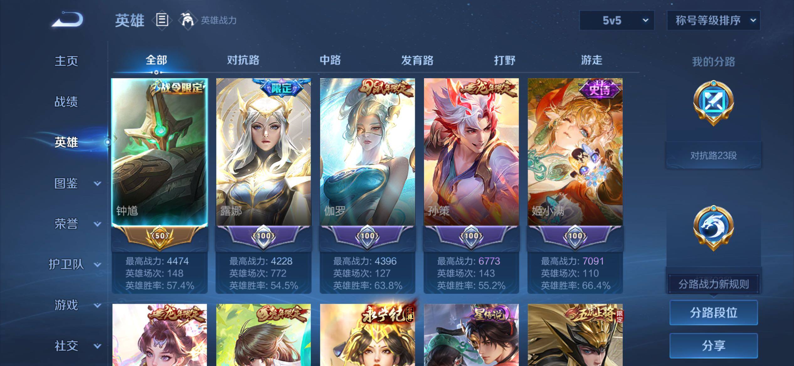 WZQM4693406王者荣耀账号详情图3 WZQM4693406王者荣耀账号详情图3