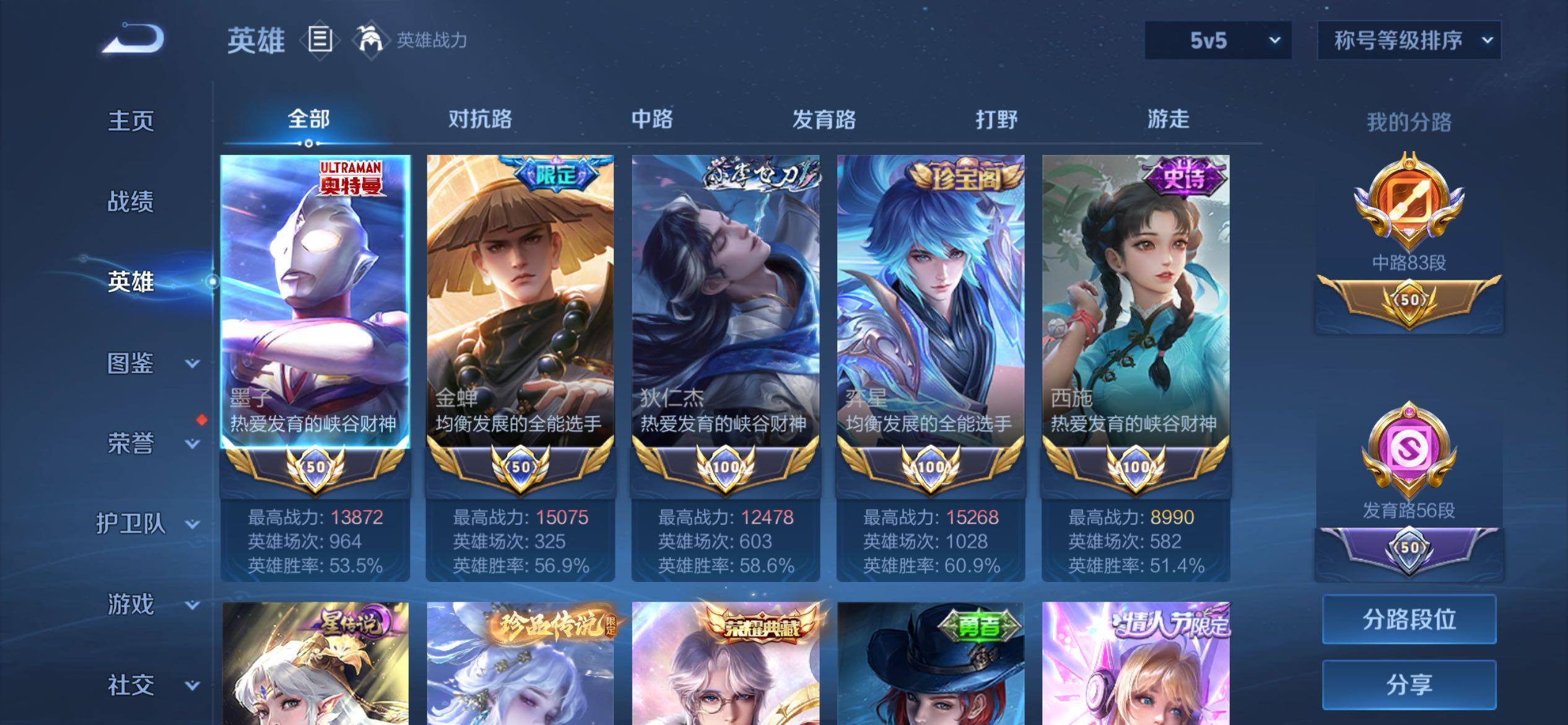 WZQM4694087王者荣耀账号详情图3