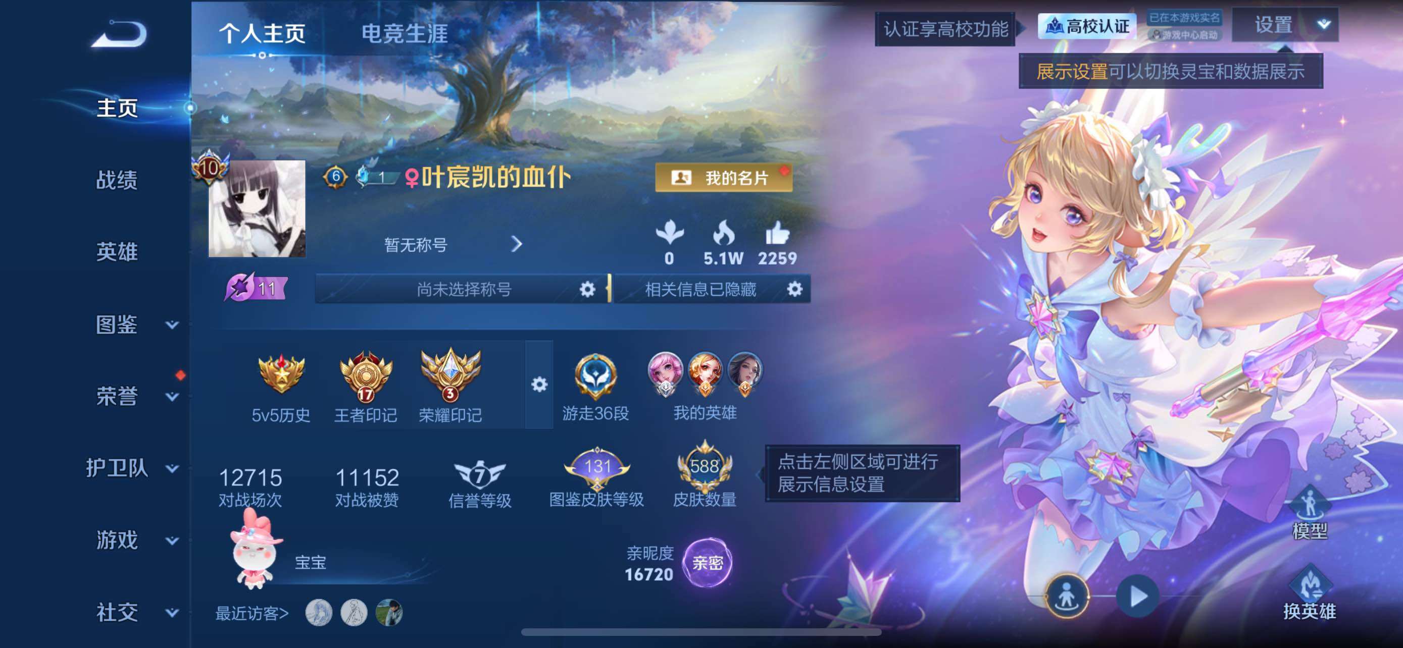 王者荣耀账号苹果QQ极品V10漂亮女号588皮全皮瑶 大乔 小乔 妲己 王昭君 甄姬 蔡文姬 赞萌露比小兵苹果QV10尊