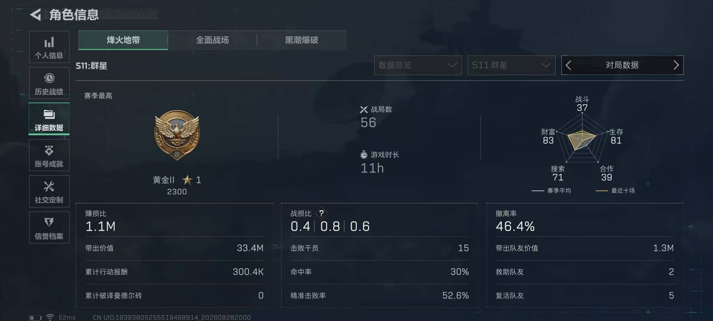 SJZQM4332546三角洲行动账号详情图8 SJZQM4332546三角洲行动账号详情图8