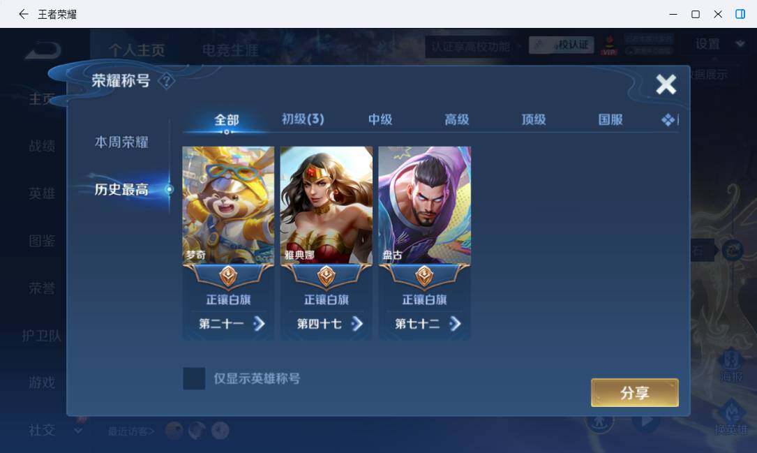 WZMMN4718793王者荣耀账号详情图11 WZMMN4718793王者荣耀账号详情图11