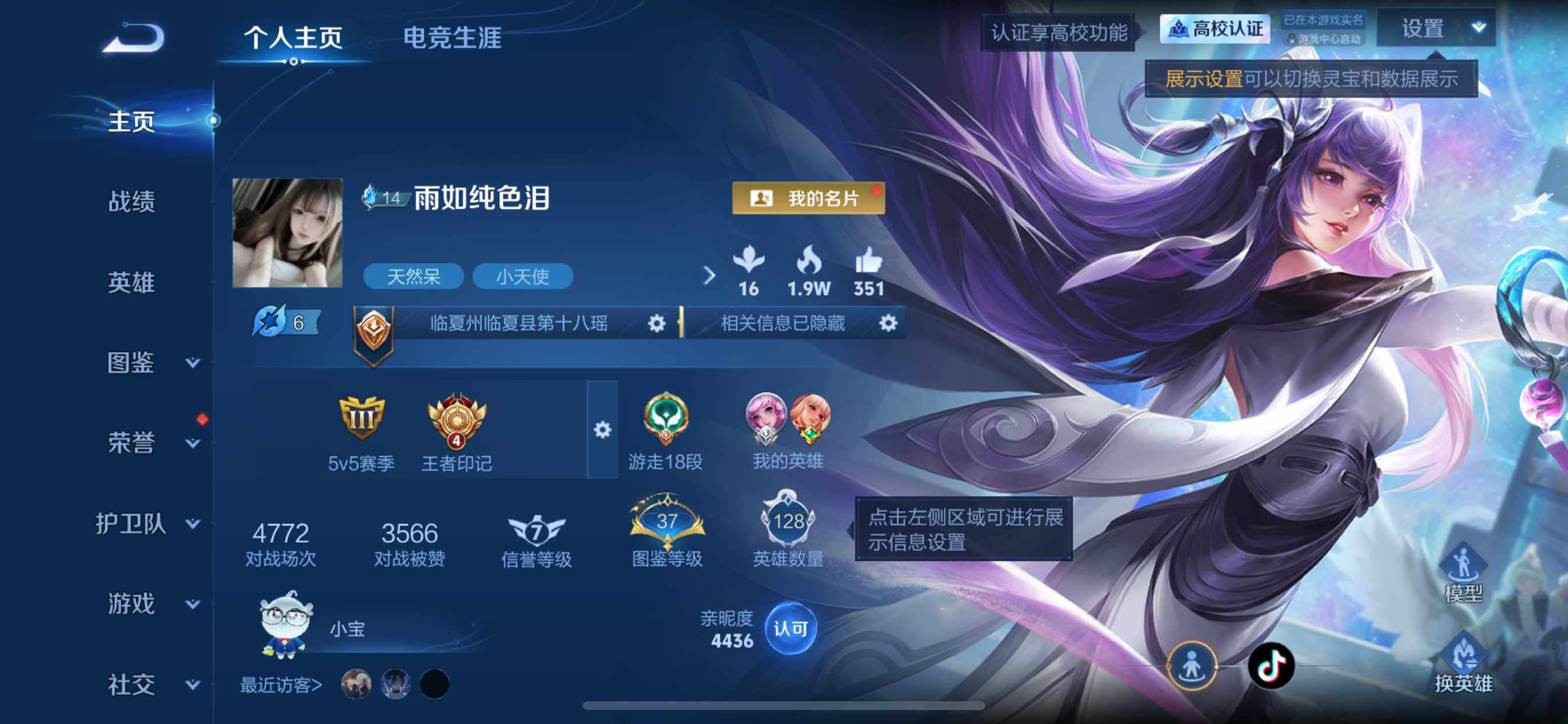 WZEY4704238王者荣耀账号详情图5 WZEY4704238王者荣耀账号详情图5