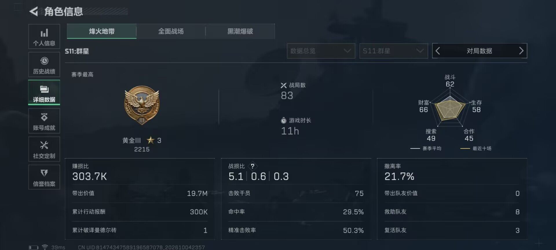 SJZEY4333537三角洲行动账号详情图12 SJZEY4333537三角洲行动账号详情图12